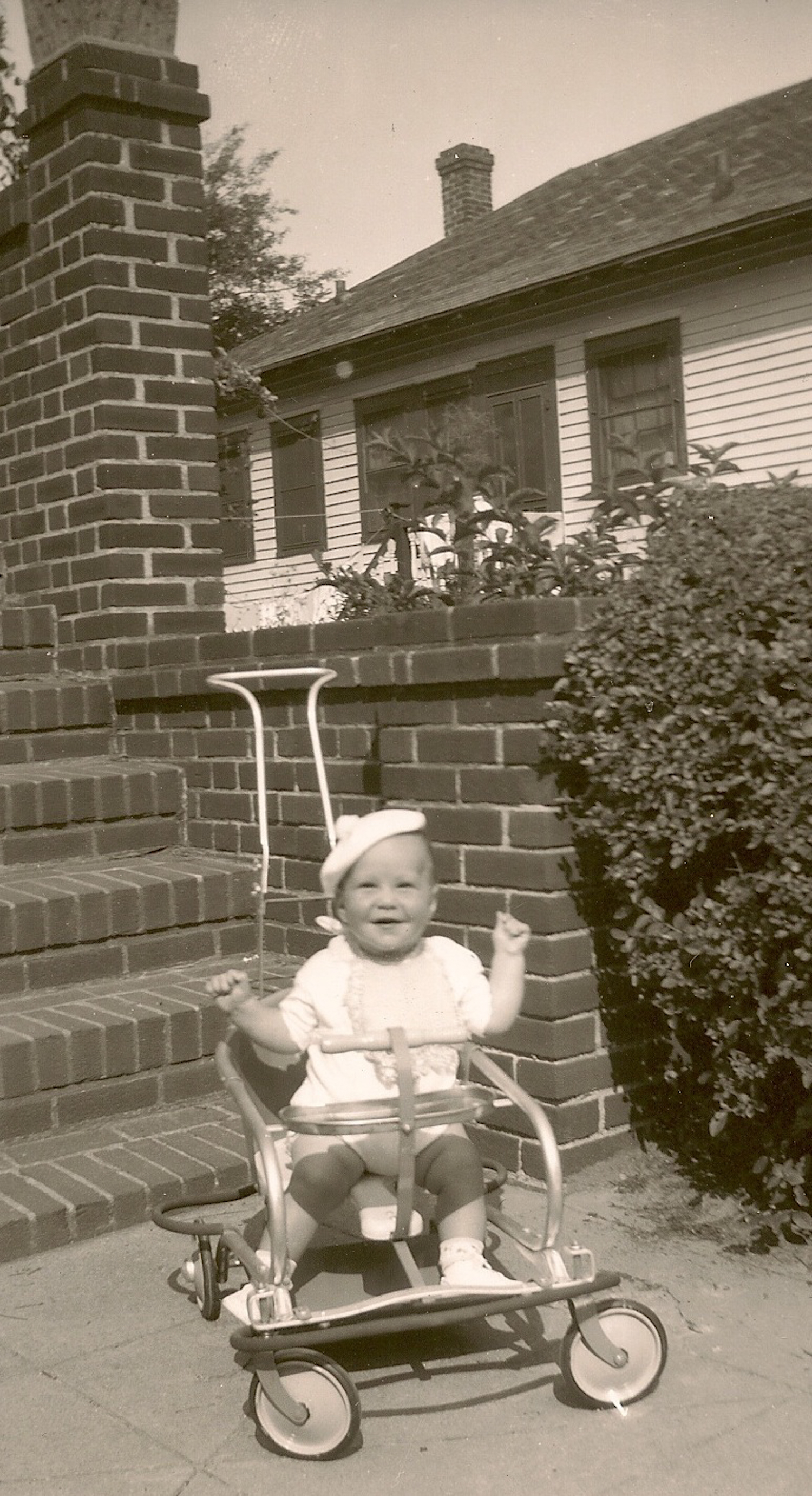My Brother Mitchell In front of my house Apx 1949