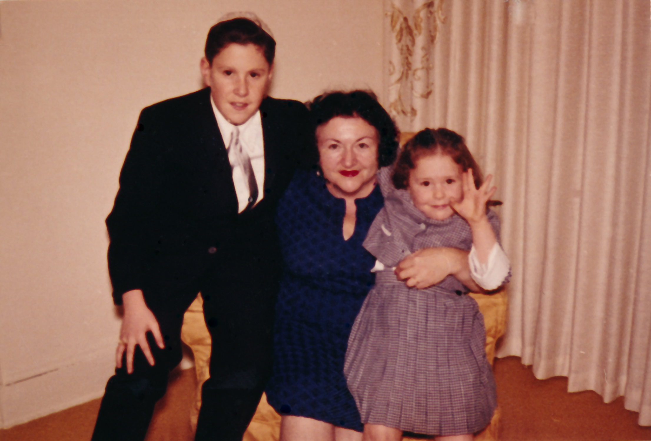 My Brother, Mother And I Before His Bar Mitzvah - Around 1961