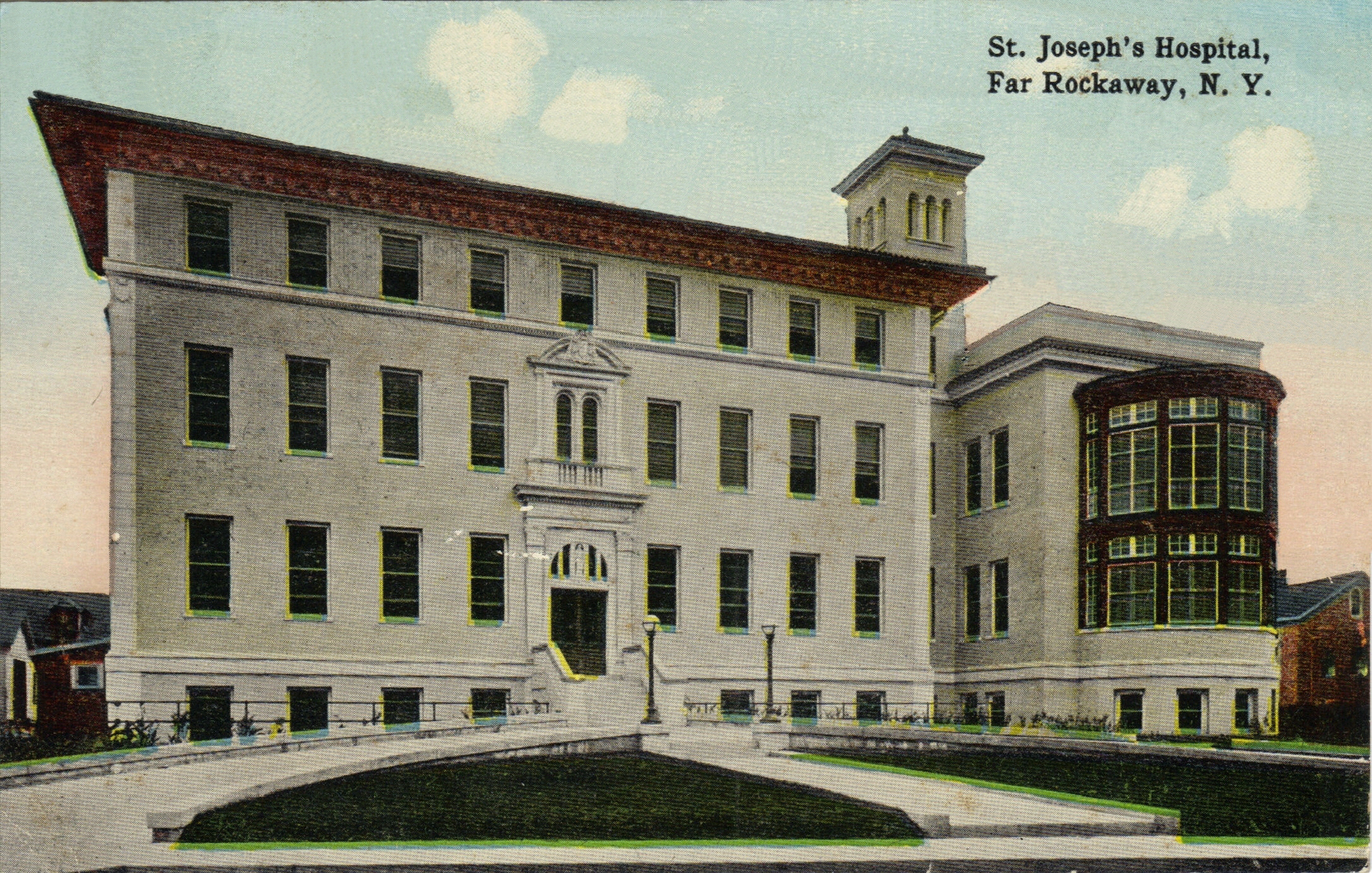 St. Joseph's Hospital Photo courtesy of the Leiman Library and The Leiman Collection on Rockawaymemories.com