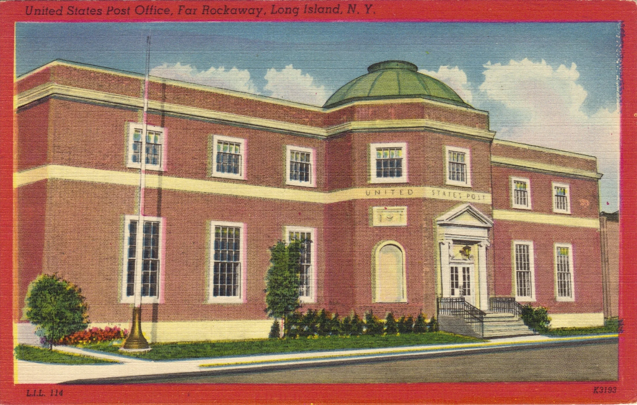 The Far Rockaway Post OfficePhoto courtesy of the Leiman Library and The Leiman Collection on Rockawaymemories.com