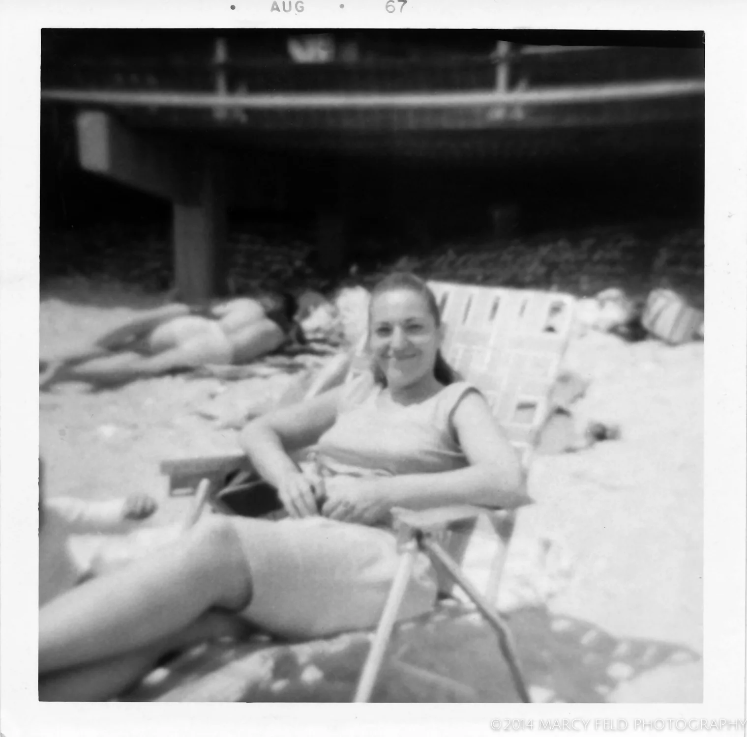 A day at the beach with my aunt in 1967