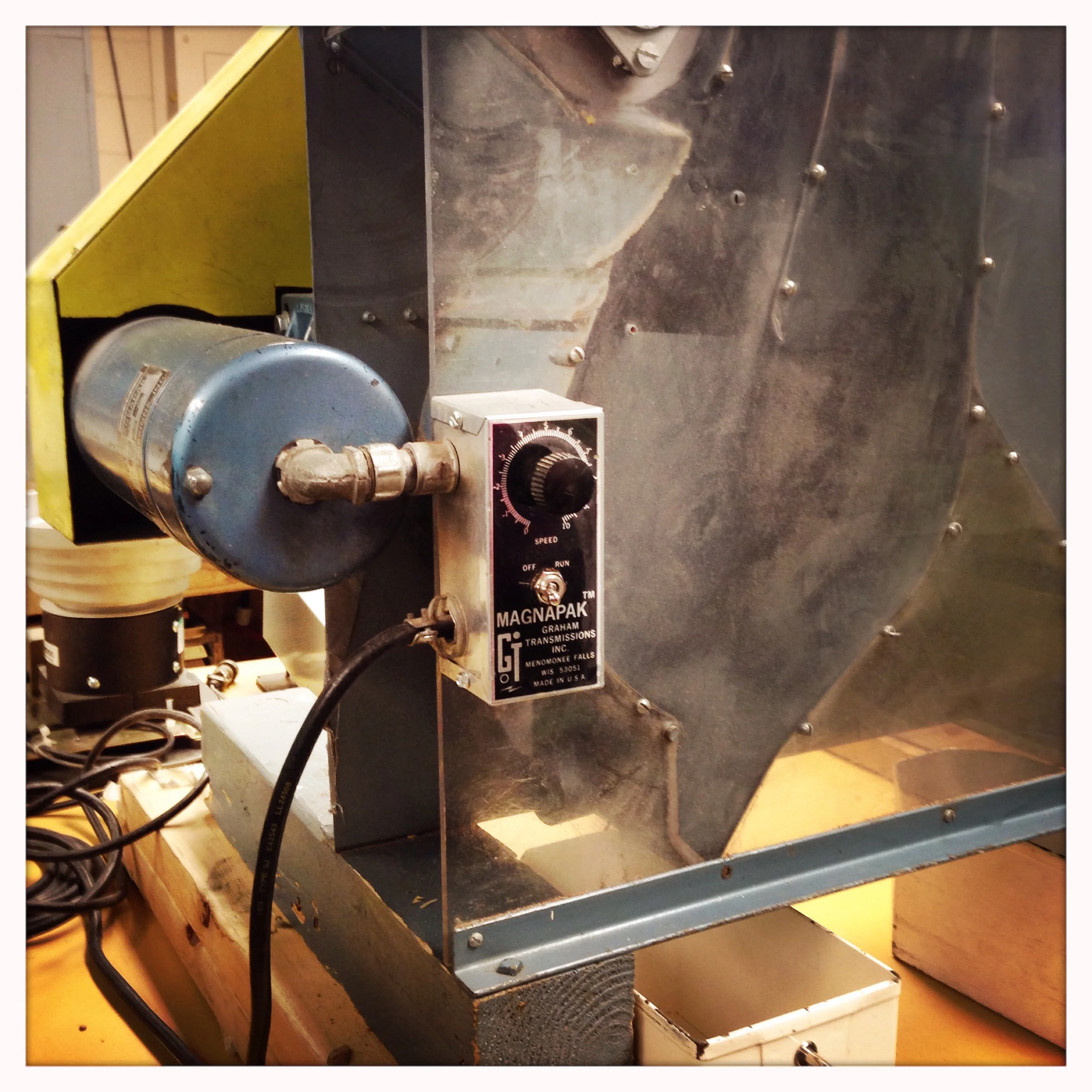 Step 4: A second trip down the Aerator removes additional debris from the sifted material.