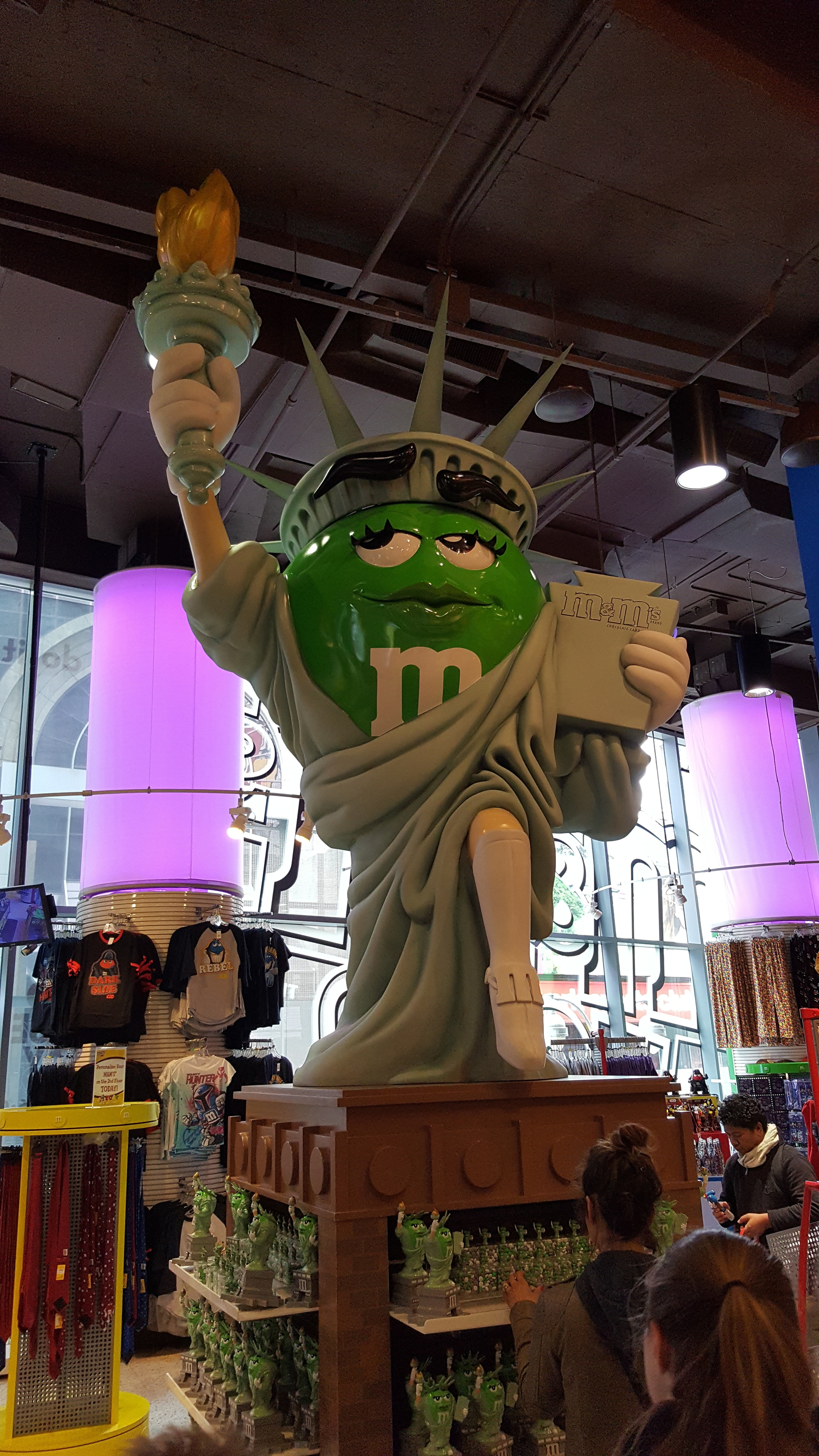 Experts agree that this patriotic M&M statue is not a cyber risk.