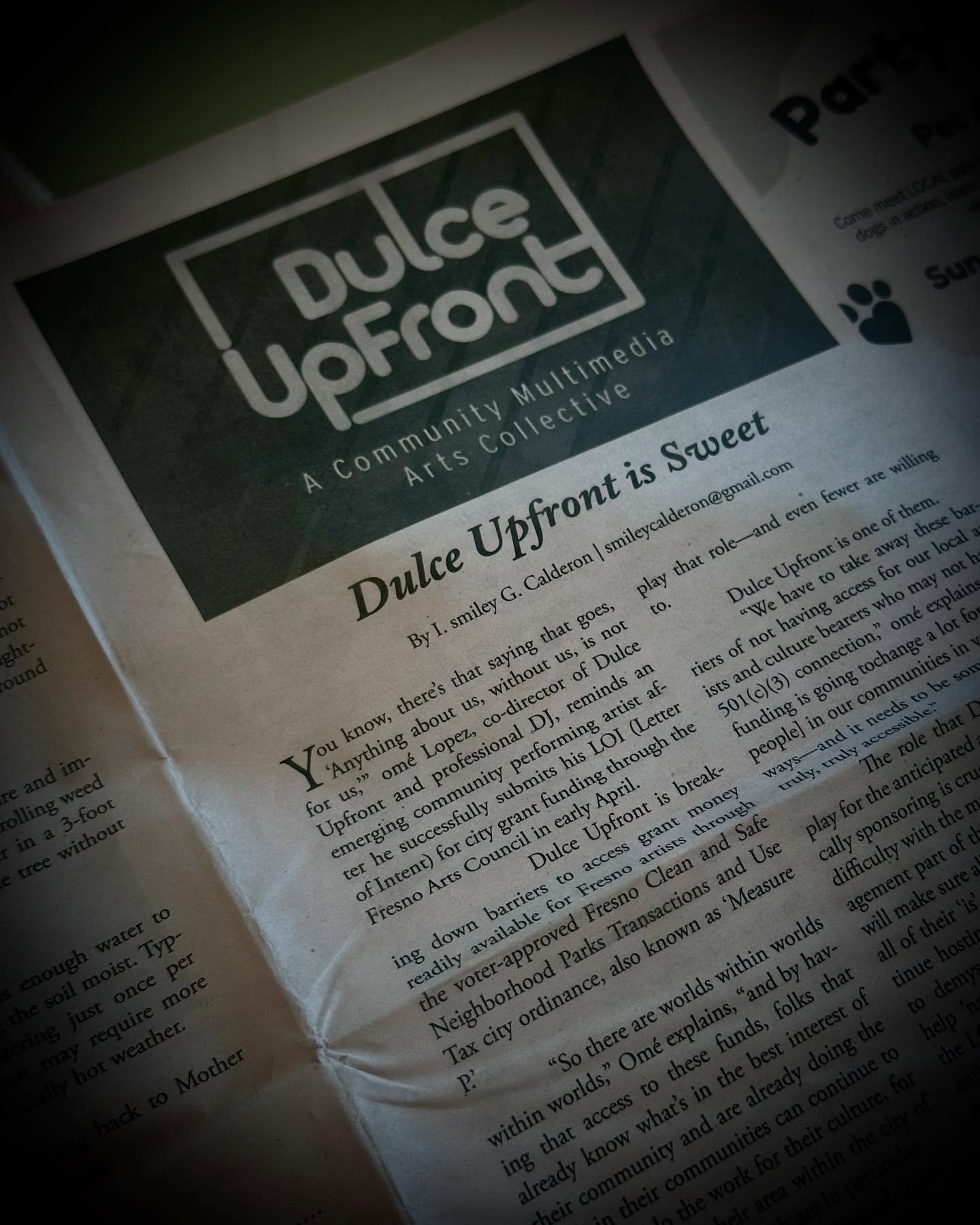 You know, there&rsquo;s that saying that goes,
&lsquo;Anything about us, without us, is not
play that role-and even fewer are willing
for us,&rdquo; om&eacute; Lopez, co-director of Dulce
Upfront and professional DJ, reminds an emerging community per