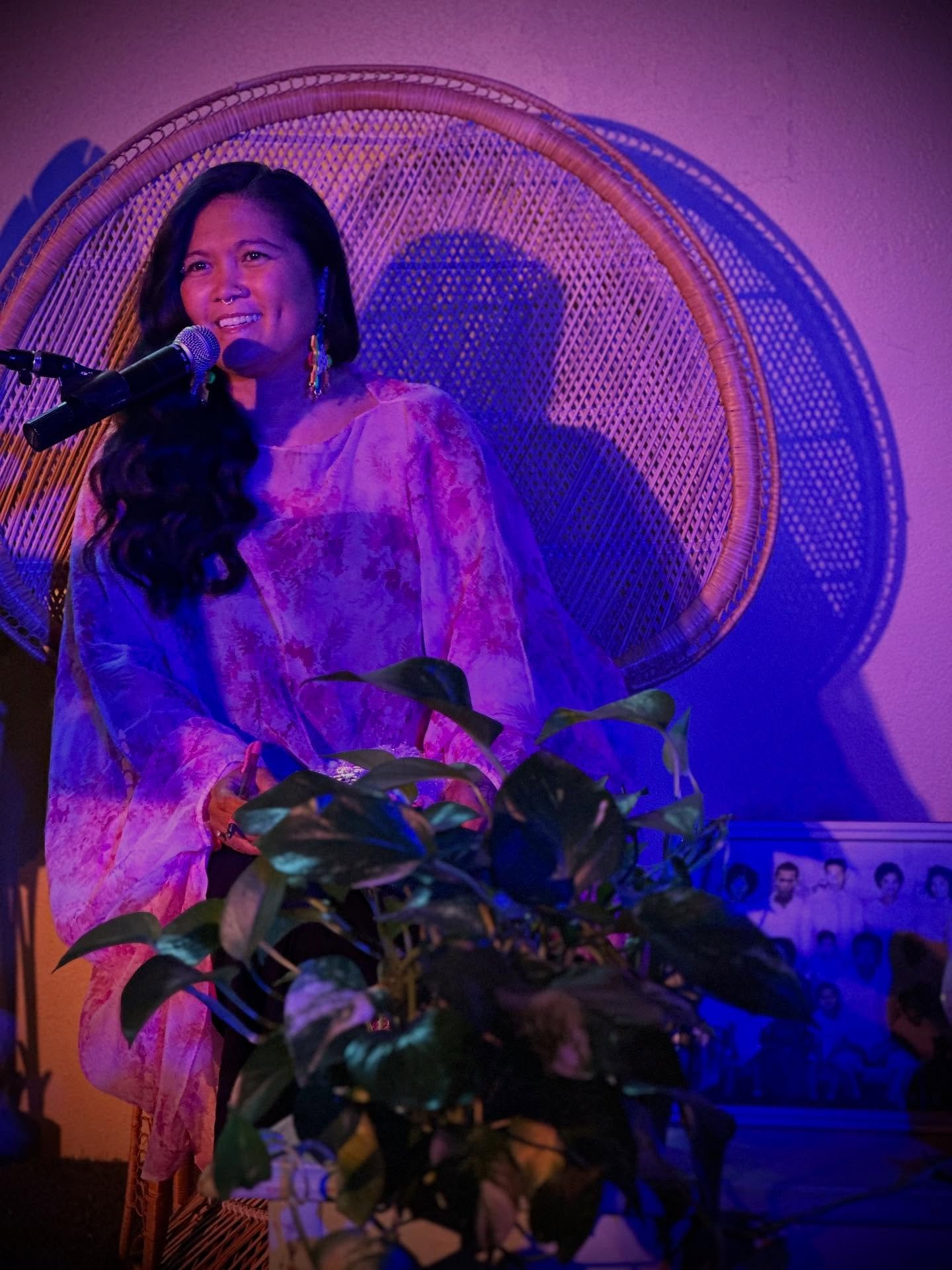 Incredible storytelling by Christine Rose, beautiful musicianship by Gene Abella and tasteful delights by Chef Ana for Christine&rsquo;s debut performance of A Work in Progress. 
Labyrinth Art Collective is holding a 9-part series of shows from vario