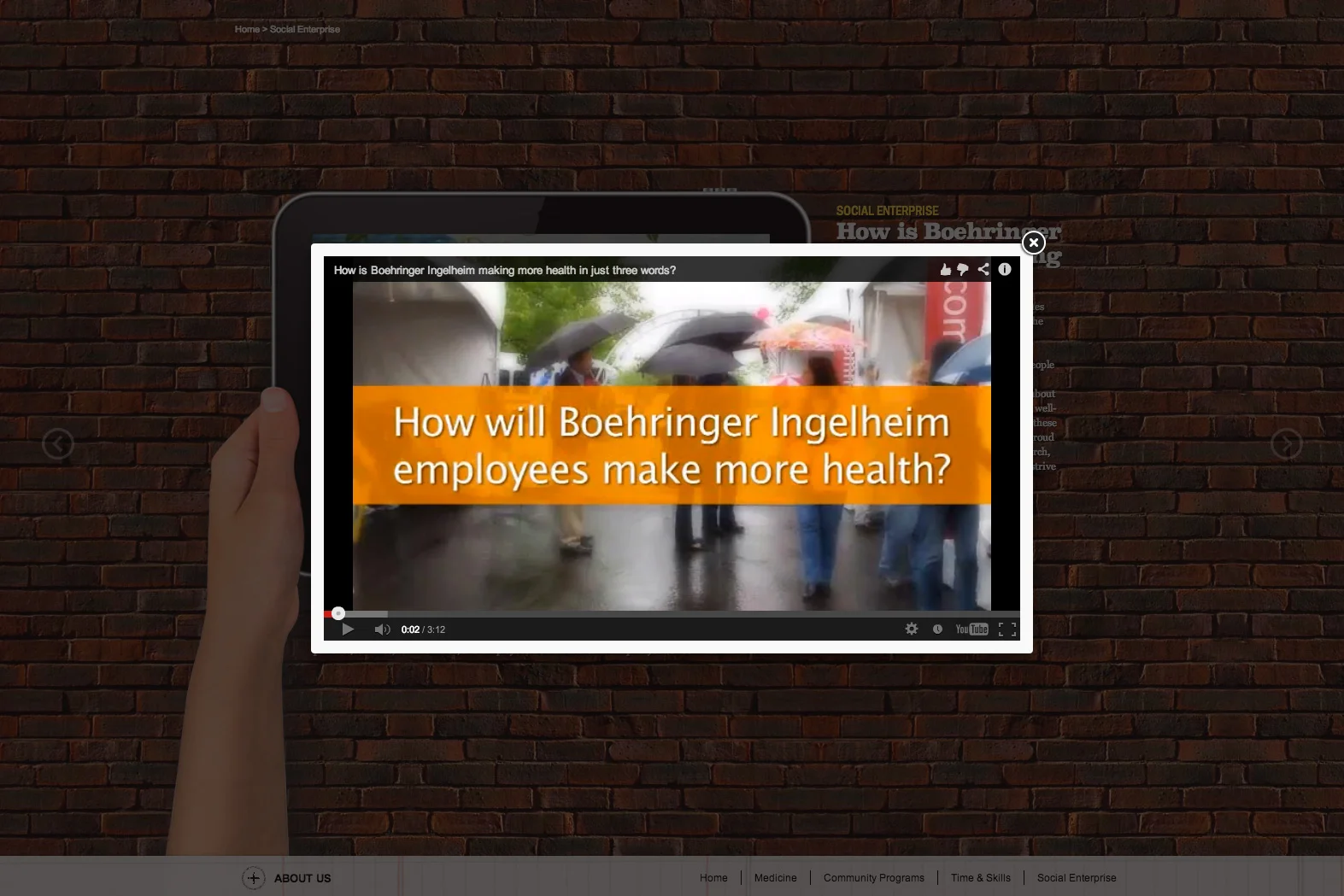 Interactive video popups