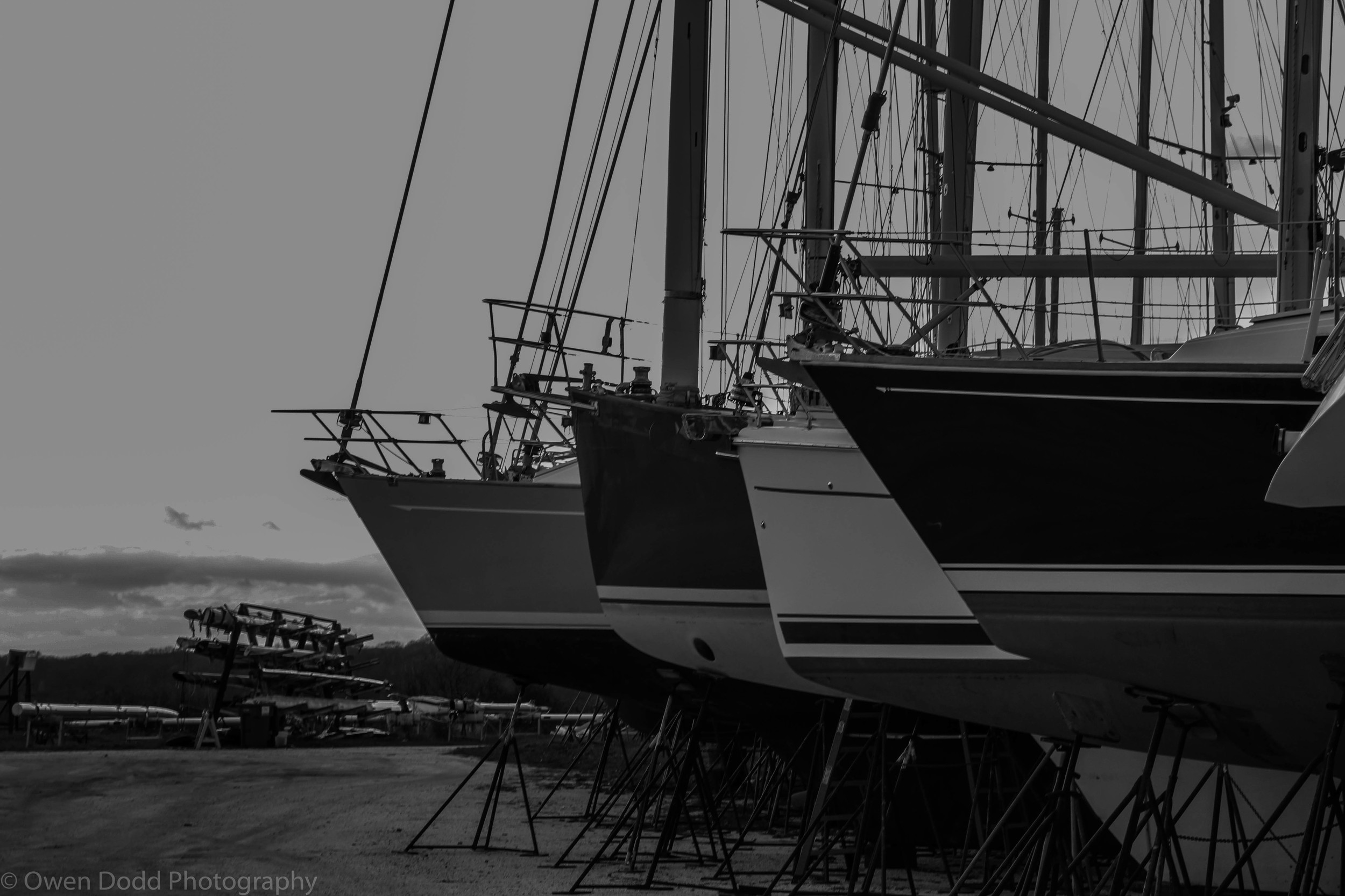 As boats were being winterized and placed on stilts, we prepared to set sail south. 