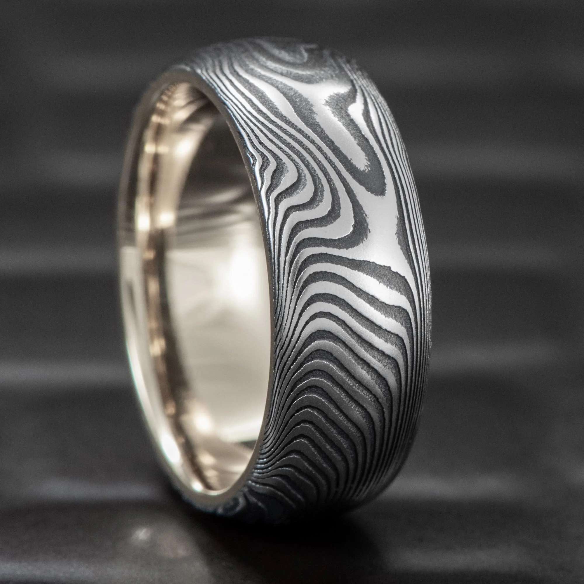 Damascus-Steel-Wedding-Band-White-Gold-Sleeve-Old-Growth.jpg
