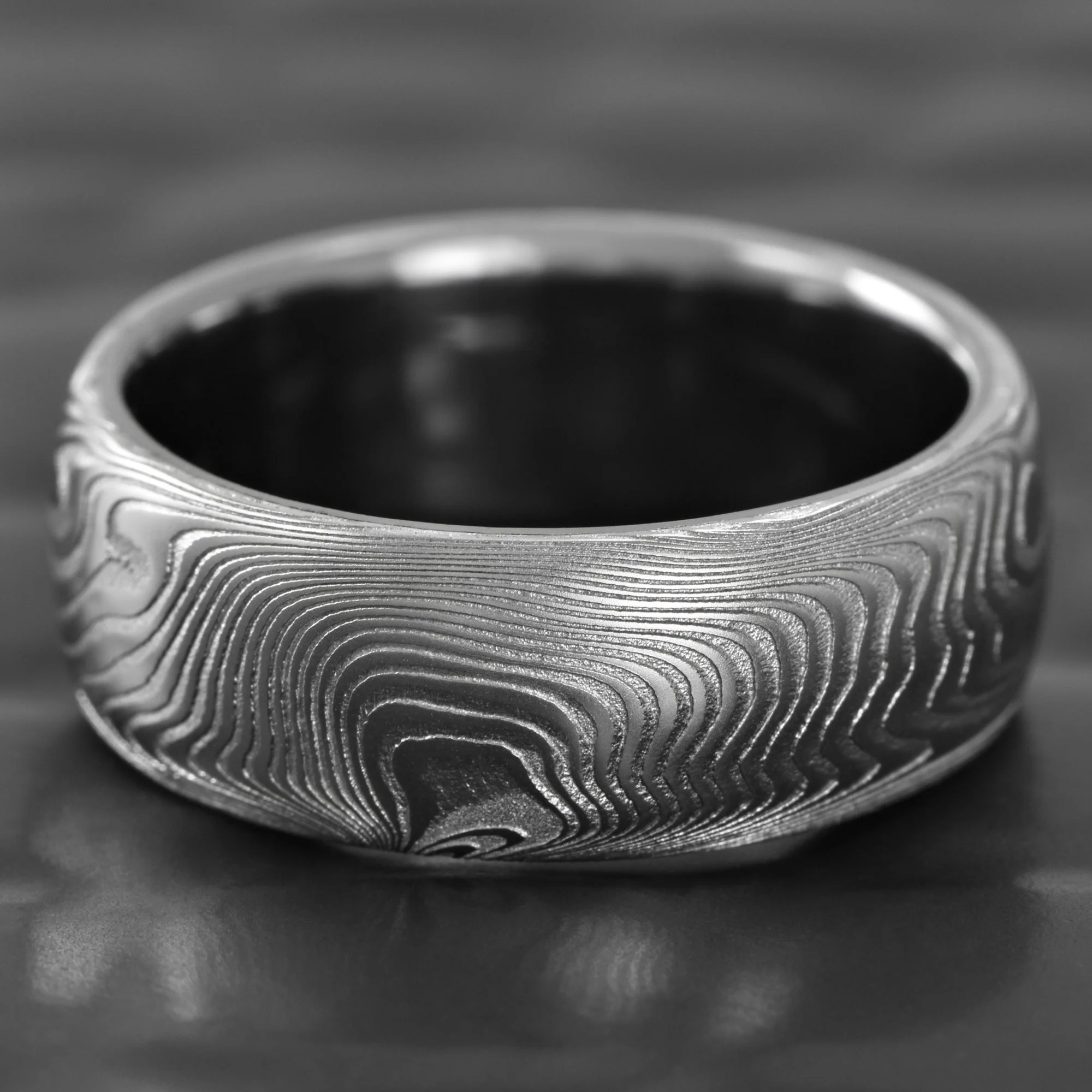 Domed-Damascus-Steel-Ring-Tantalum-Liner-Old-Growth.jpg