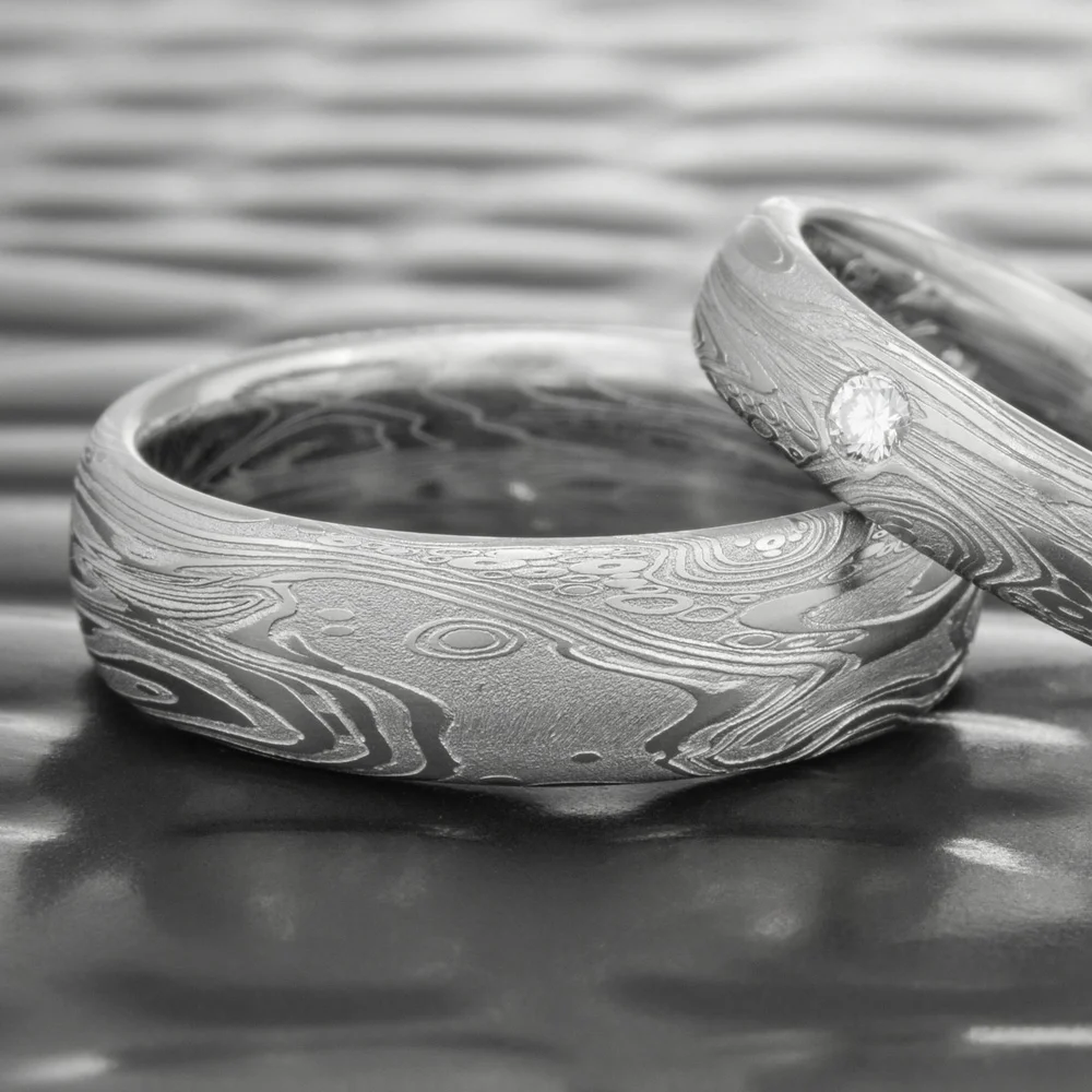 handmade wedding stainless steel ring mens