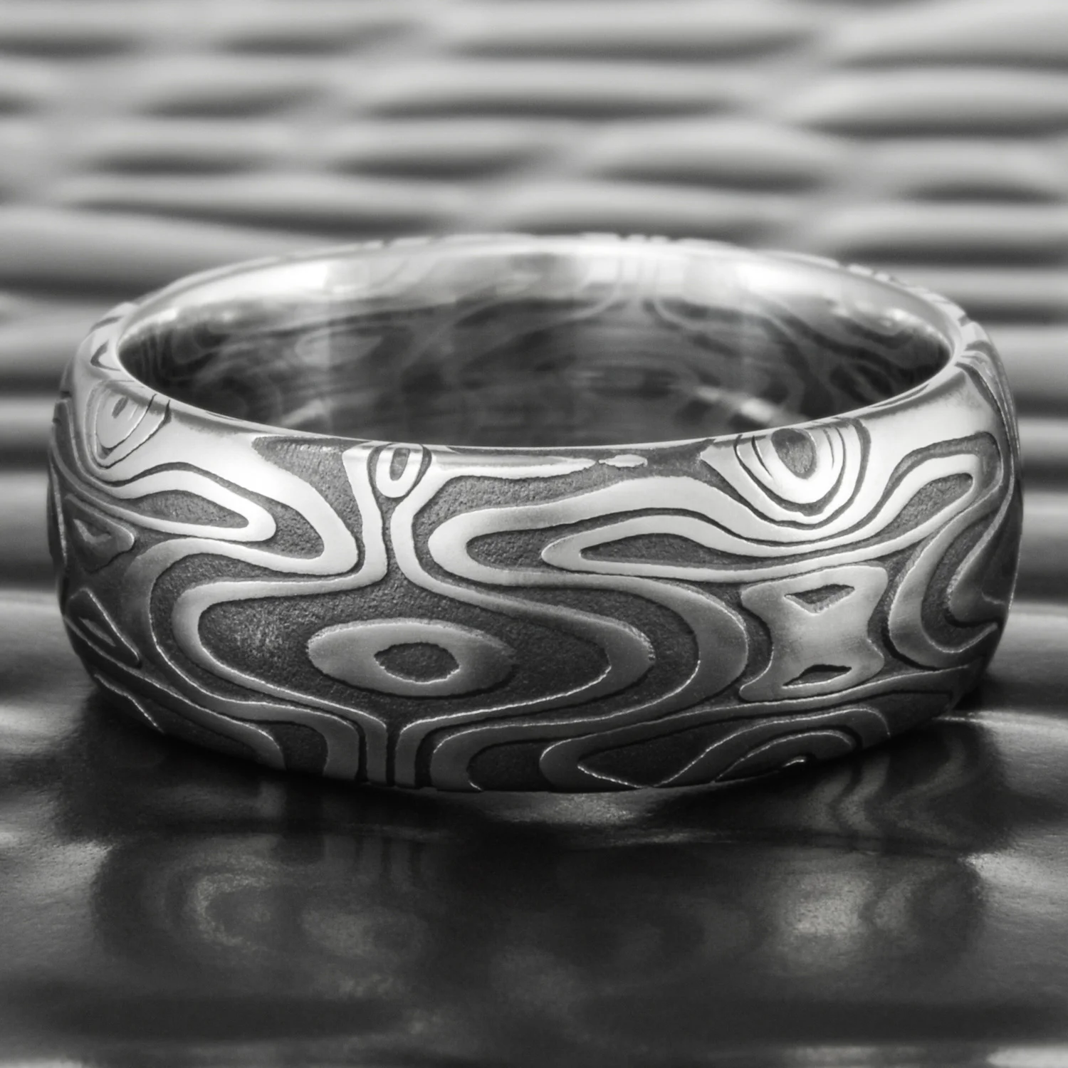 contrast pattern nature inspired damascus
