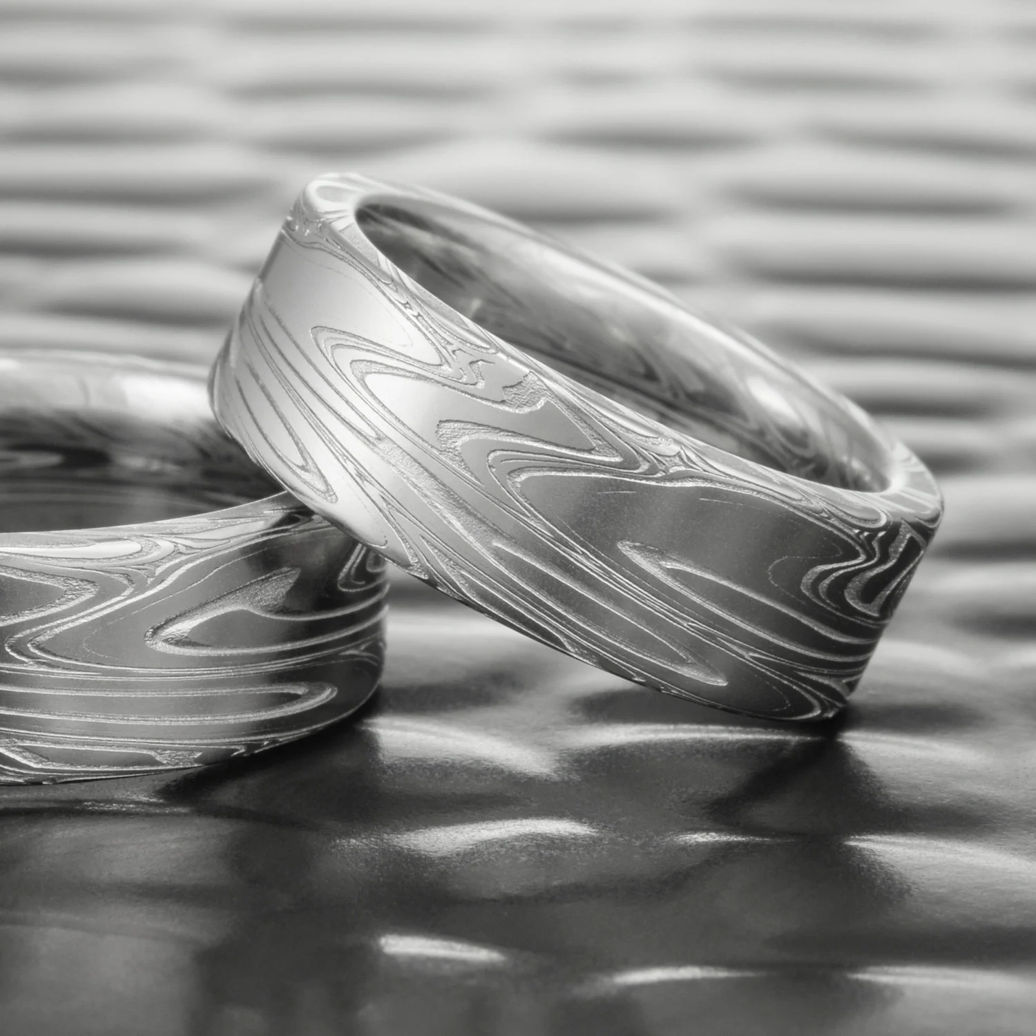 ring set wedding handmade organic design