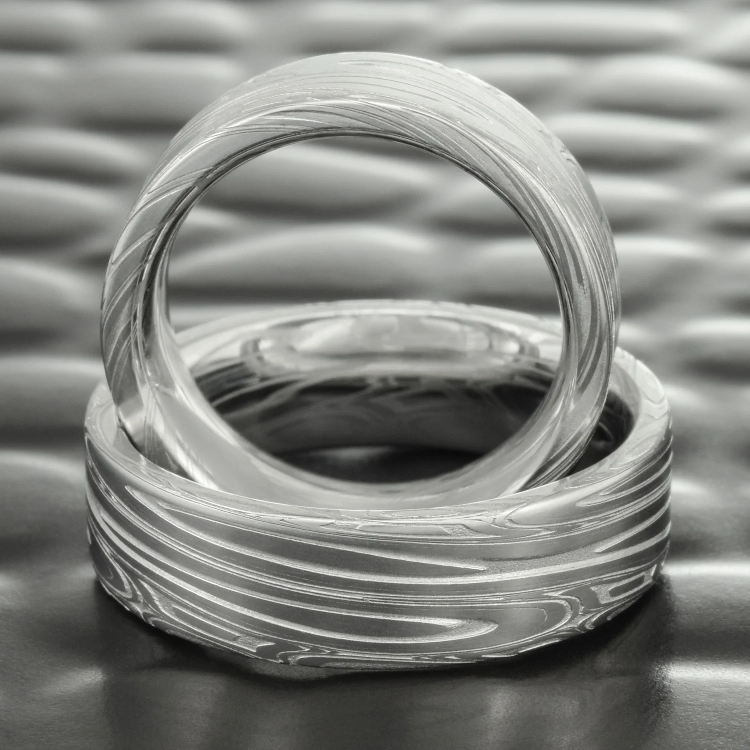 wedding matched set damascus steel