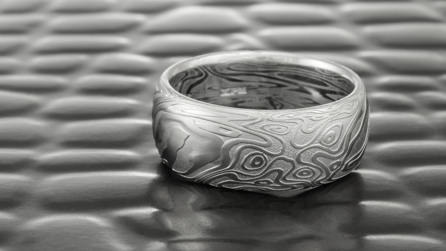 Damascus Steel Ring by Steven Jacob