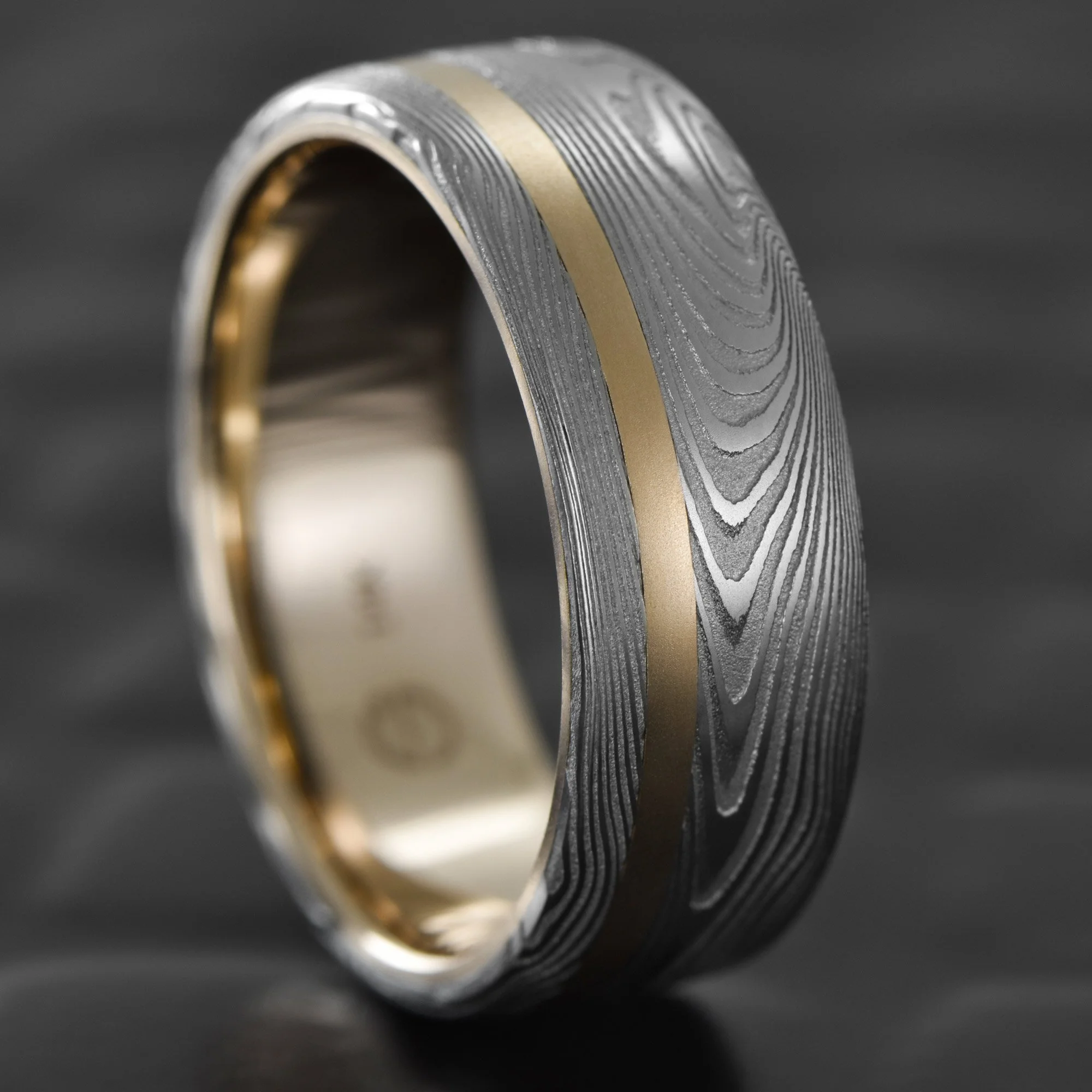Damascus-Steel-Flat-Ring-Offset-Yellow-Gold-Inlay-Liner.jpg