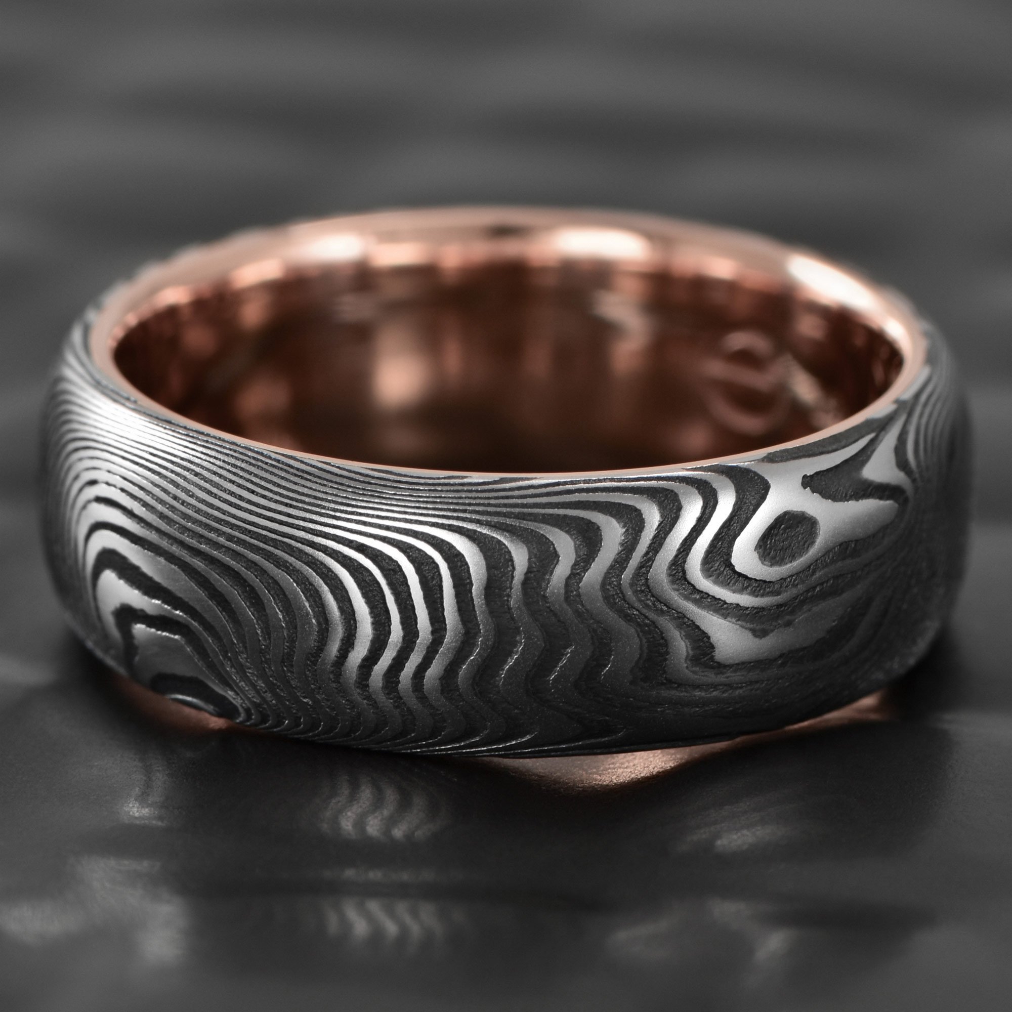 Old-Growth-Damascus-Steel-Ring-14k-Rose-Gold-Liner-Oxide-Comfort-Fit.jpg