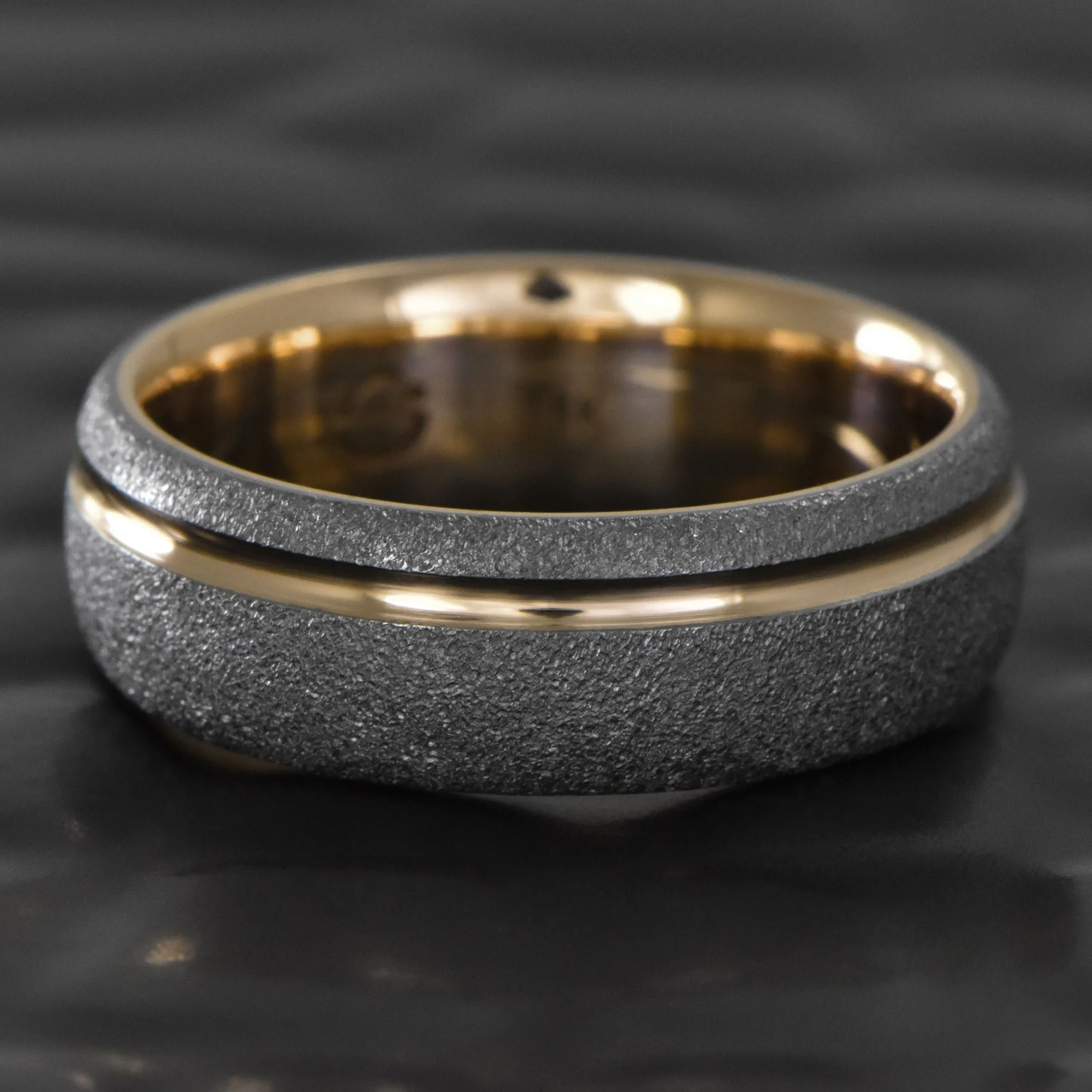 Domed-Tantalum-14K-Yellow-Gold-Inlay-Ring-Hammered-Texture.jpg