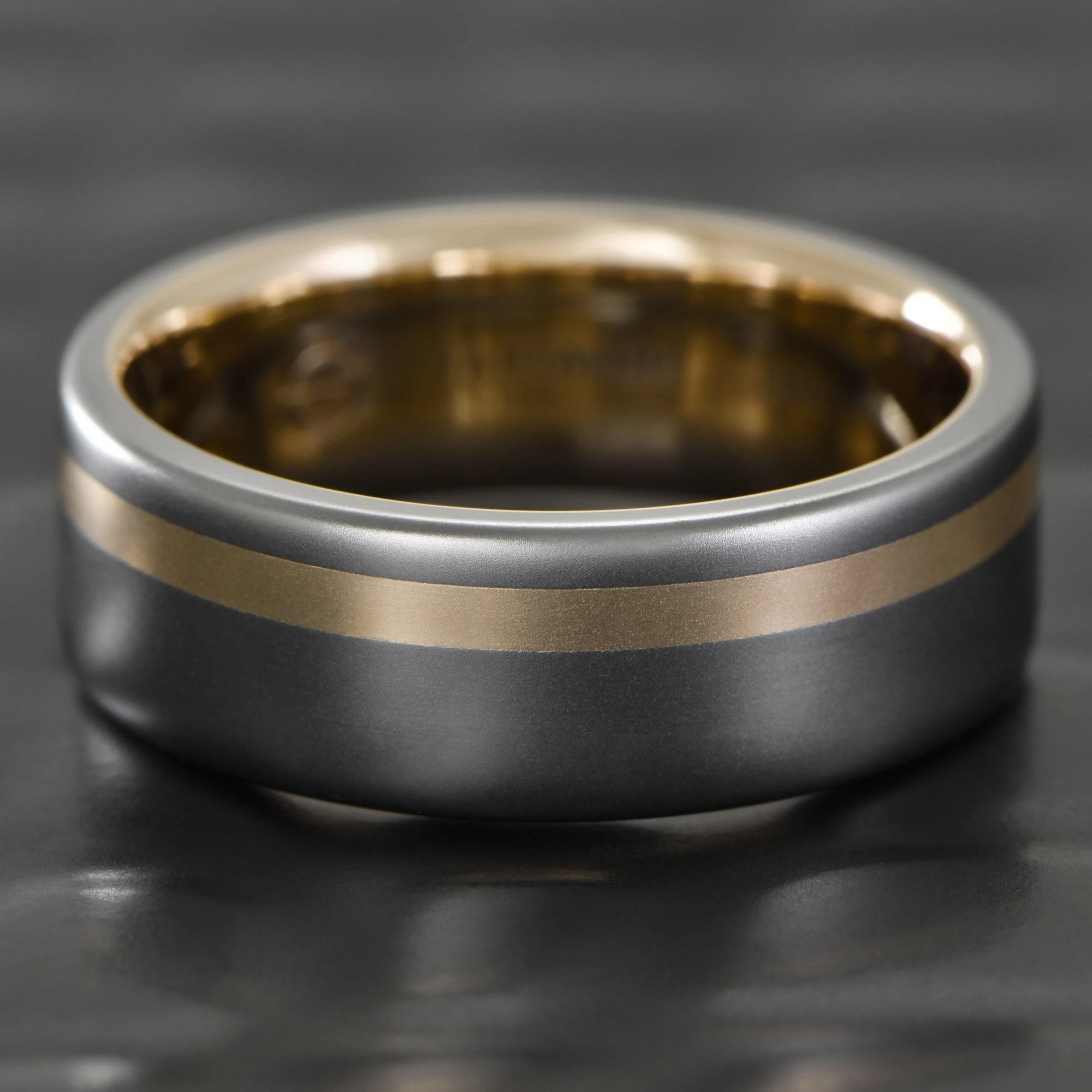Tantalum-Wedding-Ring-Offset-14K-Gold-Inlay-Liner-Matte-Luster.jpg