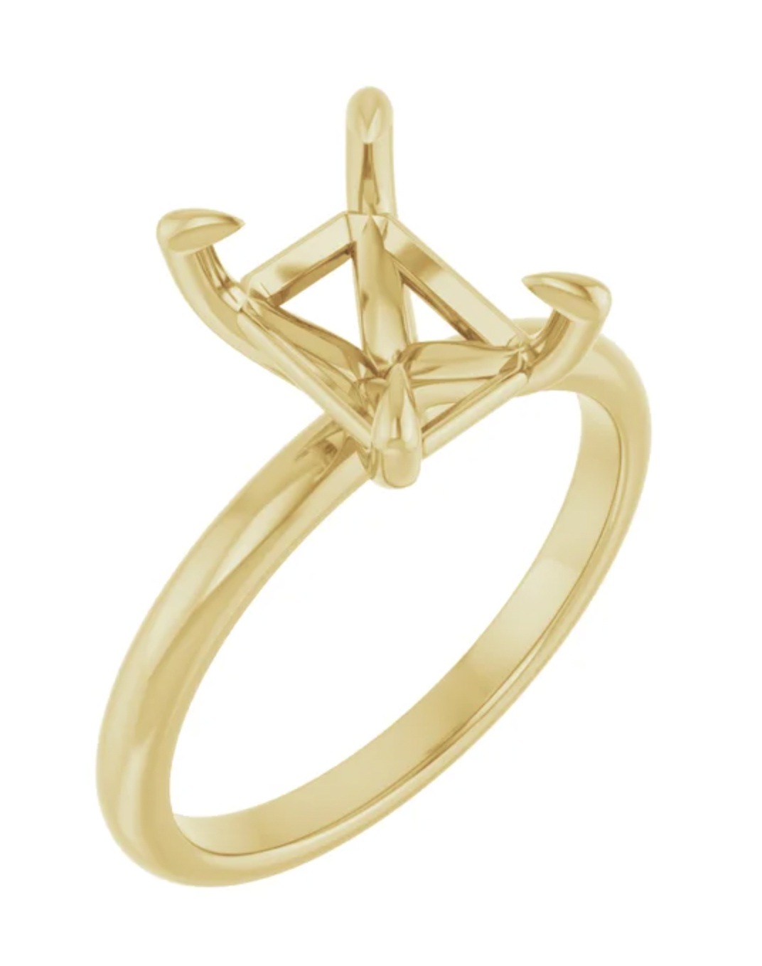 14K Yellow Gold Solitaire Engagement Setting. Will set customers diamond. Size 8.5