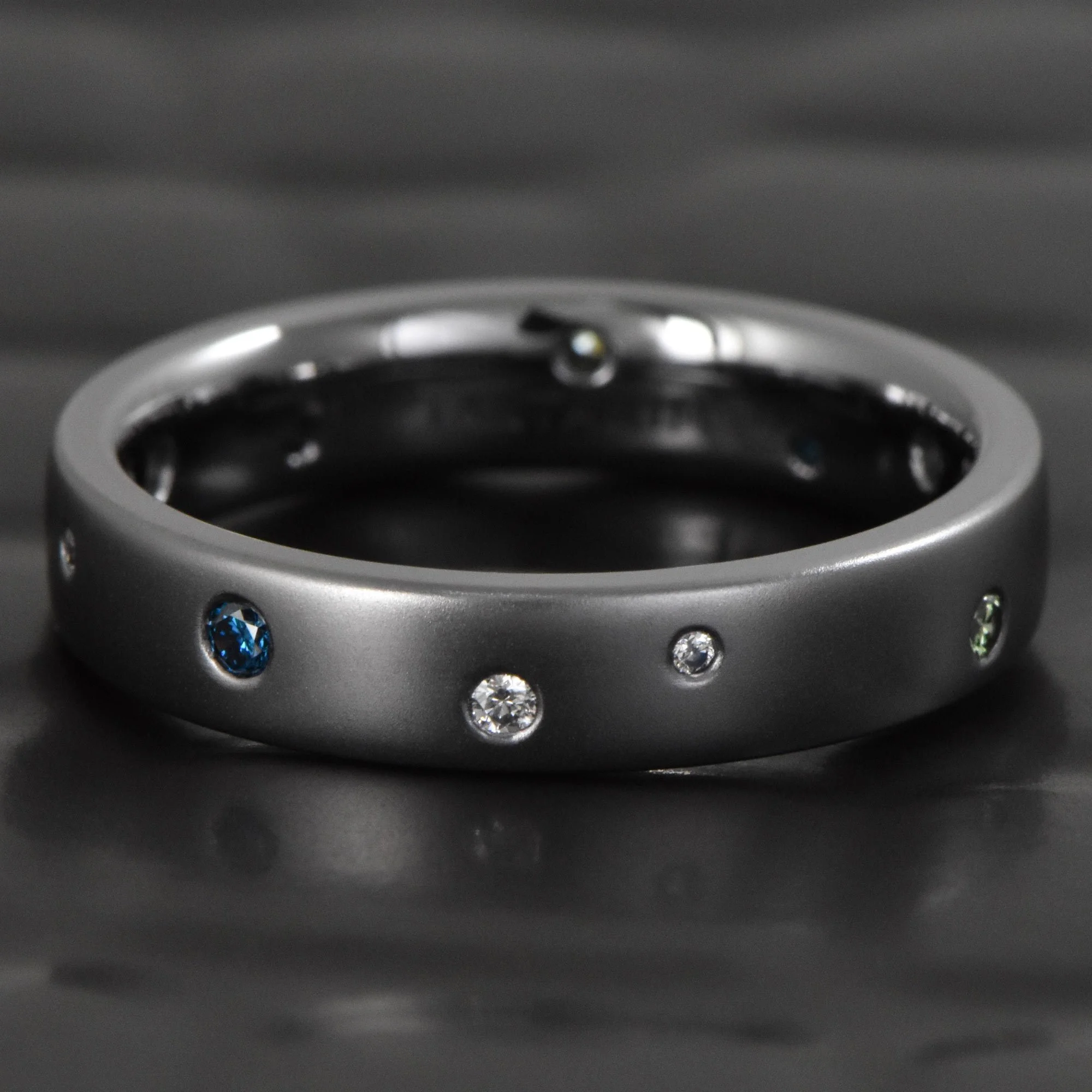 Tantalum-Ring-Blue-White-Green-Diamonds-Matte-Luster.jpg