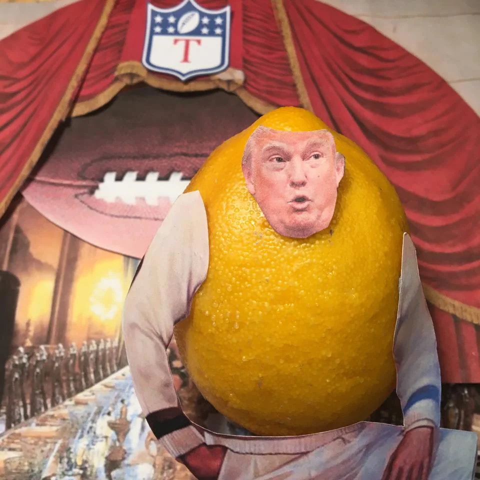 2.13.17 Palm Off.... "Come get your $200K box seats to the Winter White House. Enjoy golfing, weddings, national-security dinner theater, and nuclear football." #Lemonlaw #Squeezethelemon #Zesty #DivestDonald