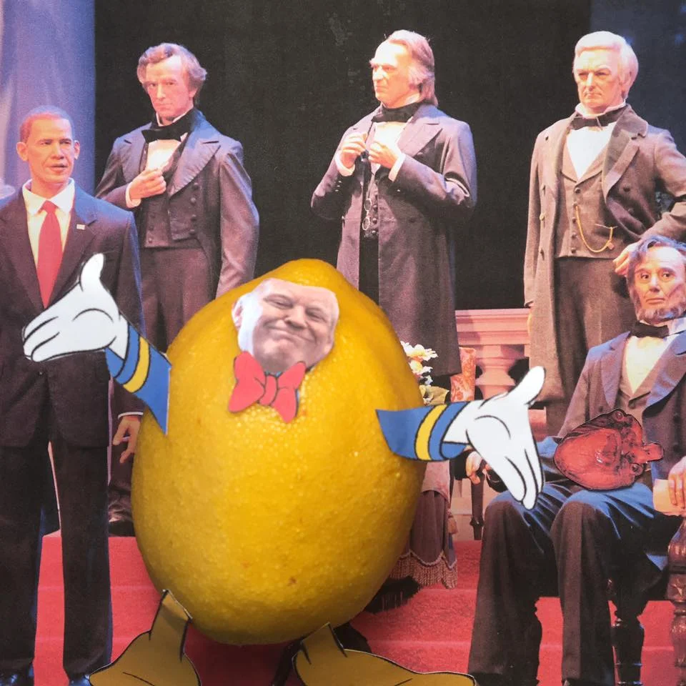 6.27.17 Automatically Attracted... "I'll be writing my own speech that my audio-animatronic figure in Disney's Hall of Presidents attraction in the Magic Kingdom. When you're a star, they let you do it. You can do anything, grab 'em by the pussy. I have a lot of experience with bots, I have bought thousands and thousands for my Twitter." #LemonLaw