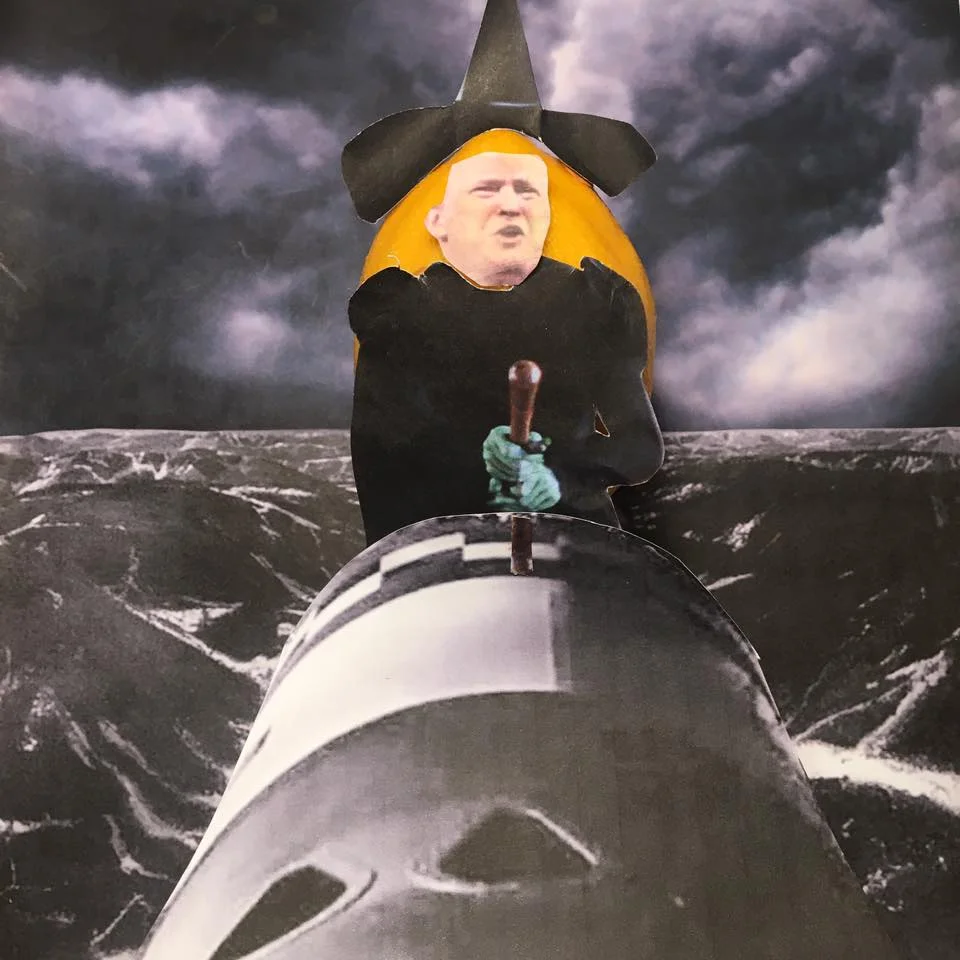 8.9.17 A Lift for Flagging Approval... "Hopefully we will never have to use this power, but there will never be a time that we are not the most powerful nation in the world! And now, because I am in power, we're in the running to be the most unpredictable–the most not in our right minds! Thank you." #LemonLaw