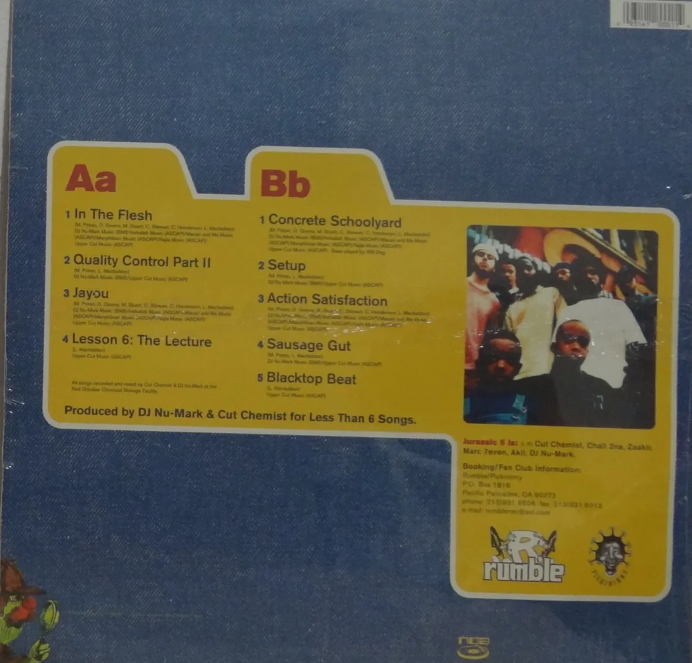 Jurassic 5-Jurassic 5 EP — Subway HipHop Records