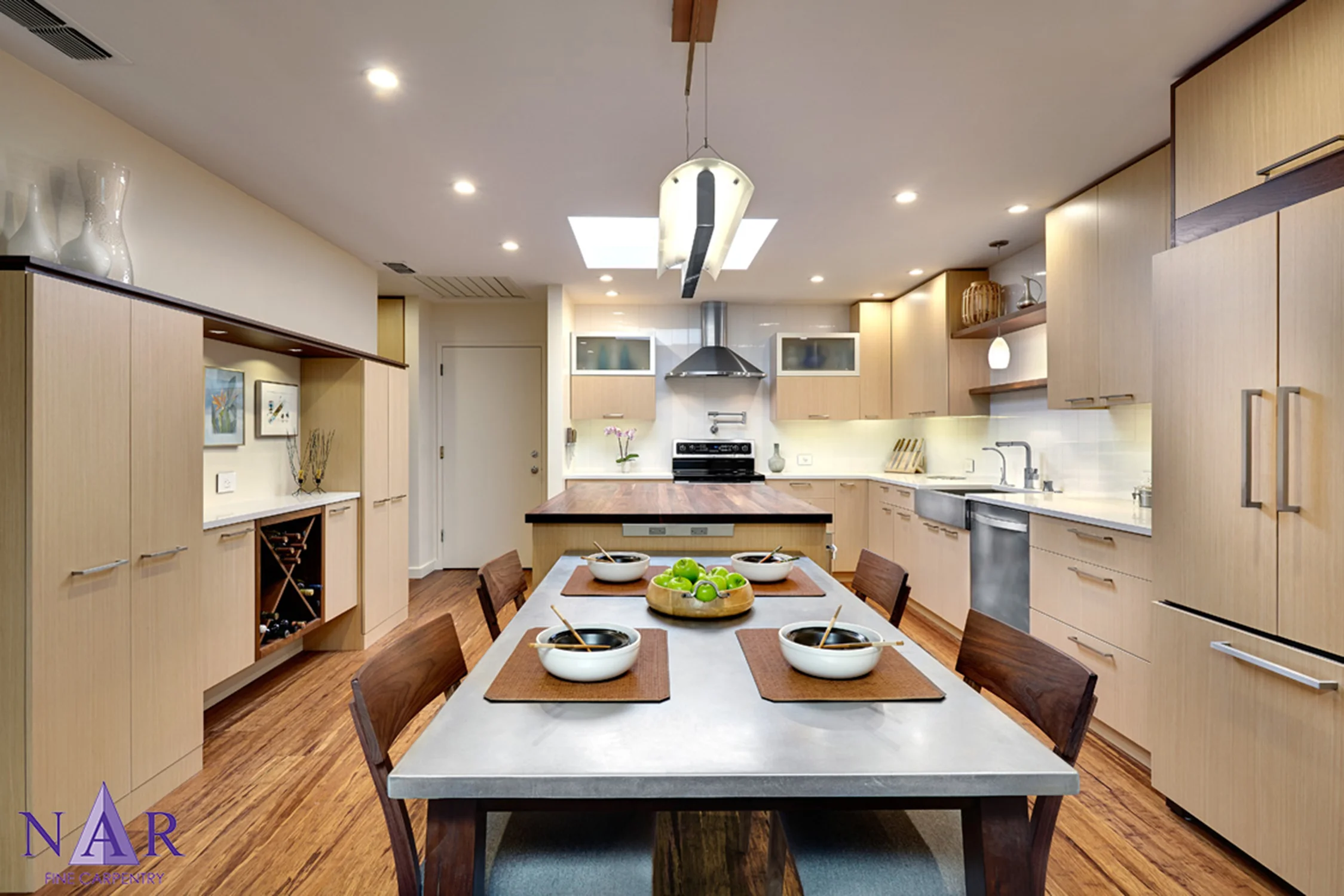 South Land Park Open Plan. Nar Fine Carpentry.Sacramento. El Dorado Hills