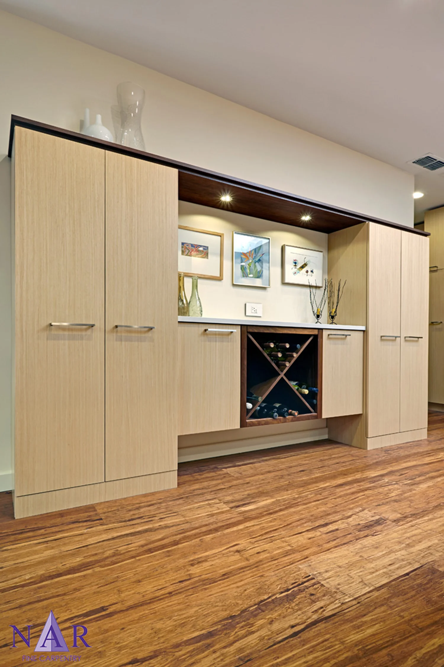 South Land Park Open Plan. Nar Fine Carpentry.Sacramento. El Dorado Hills