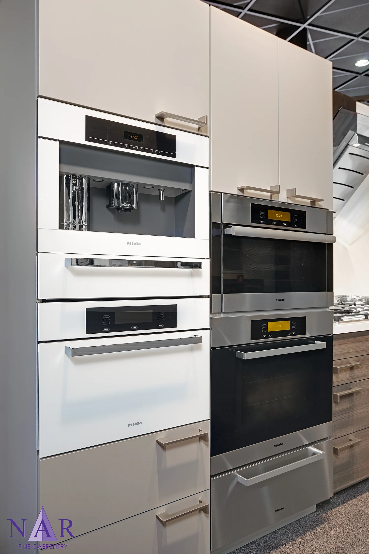 Miele Showroom Display- Standards of Excellence. Nar Fine Carpentry. Sacramento. El Dorado Hills