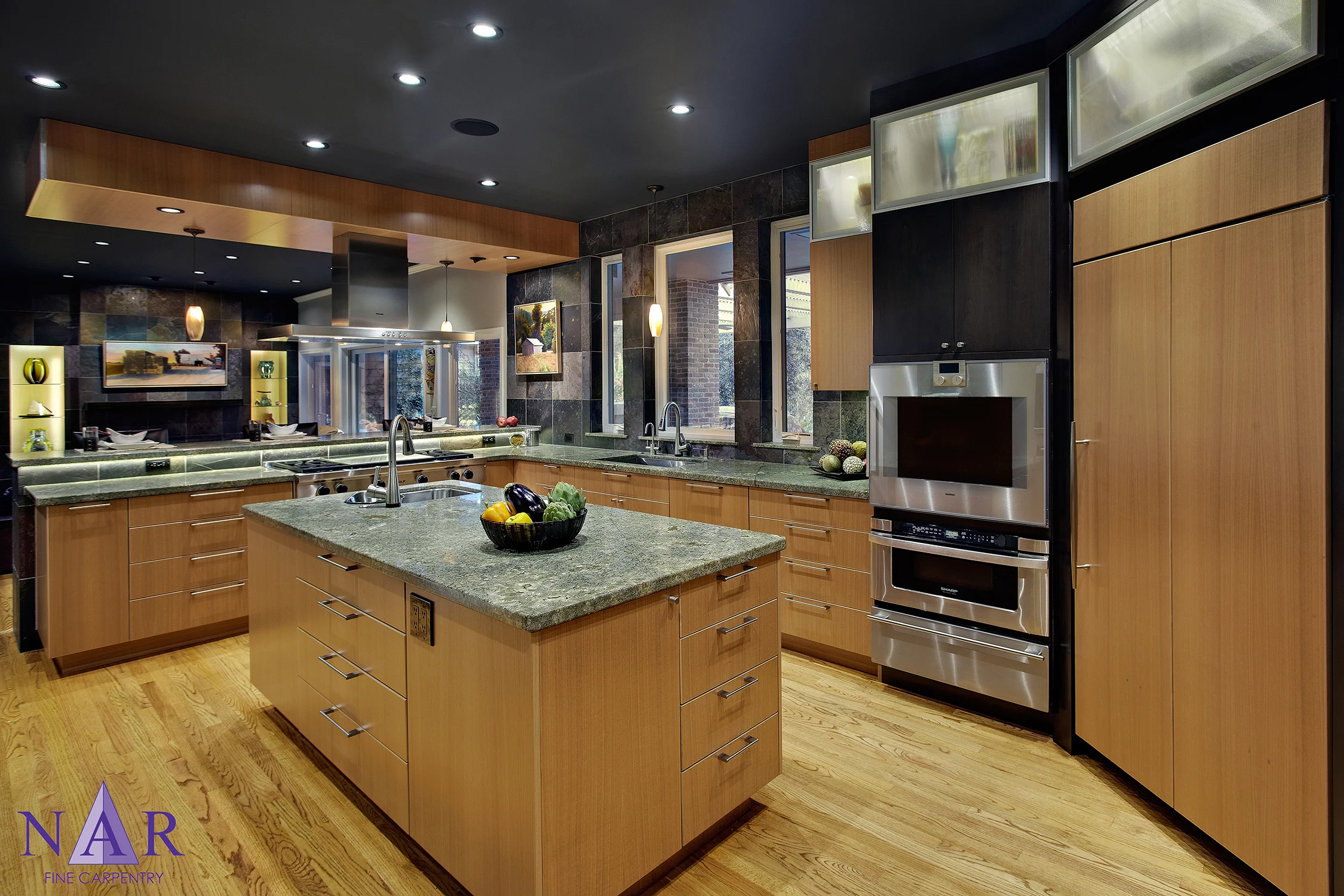 Davis Bistro Kitchen. Nar Fine Carpentry. Sacramento. El Dorado Hills
