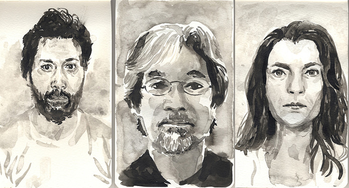 Denis Routhier, Hirokazu Fukawa, and Kim Counes