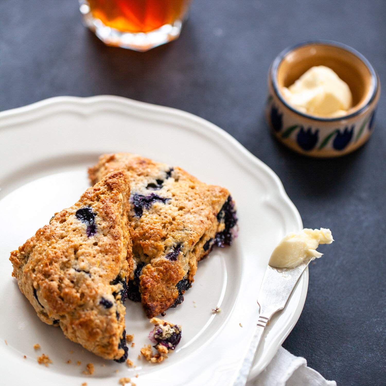 How to make Blueberry oat scones