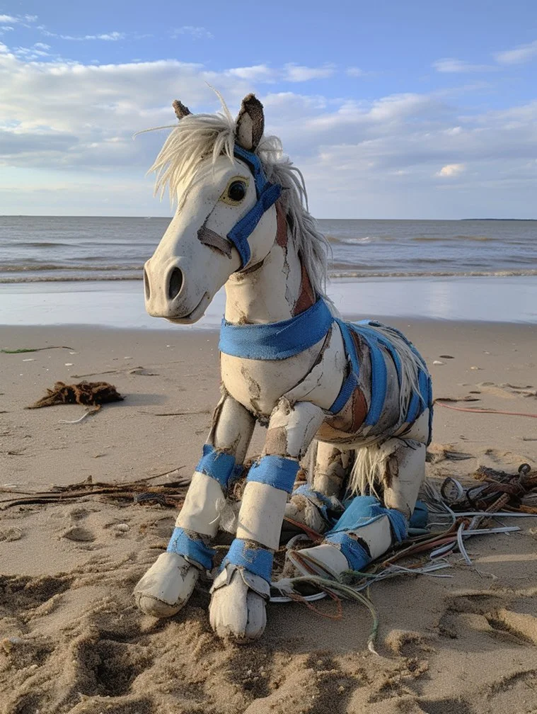 blue and white stripe horse.jpg