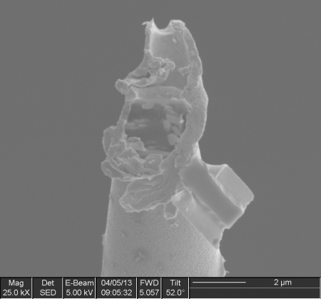 Broken NSOM Probe