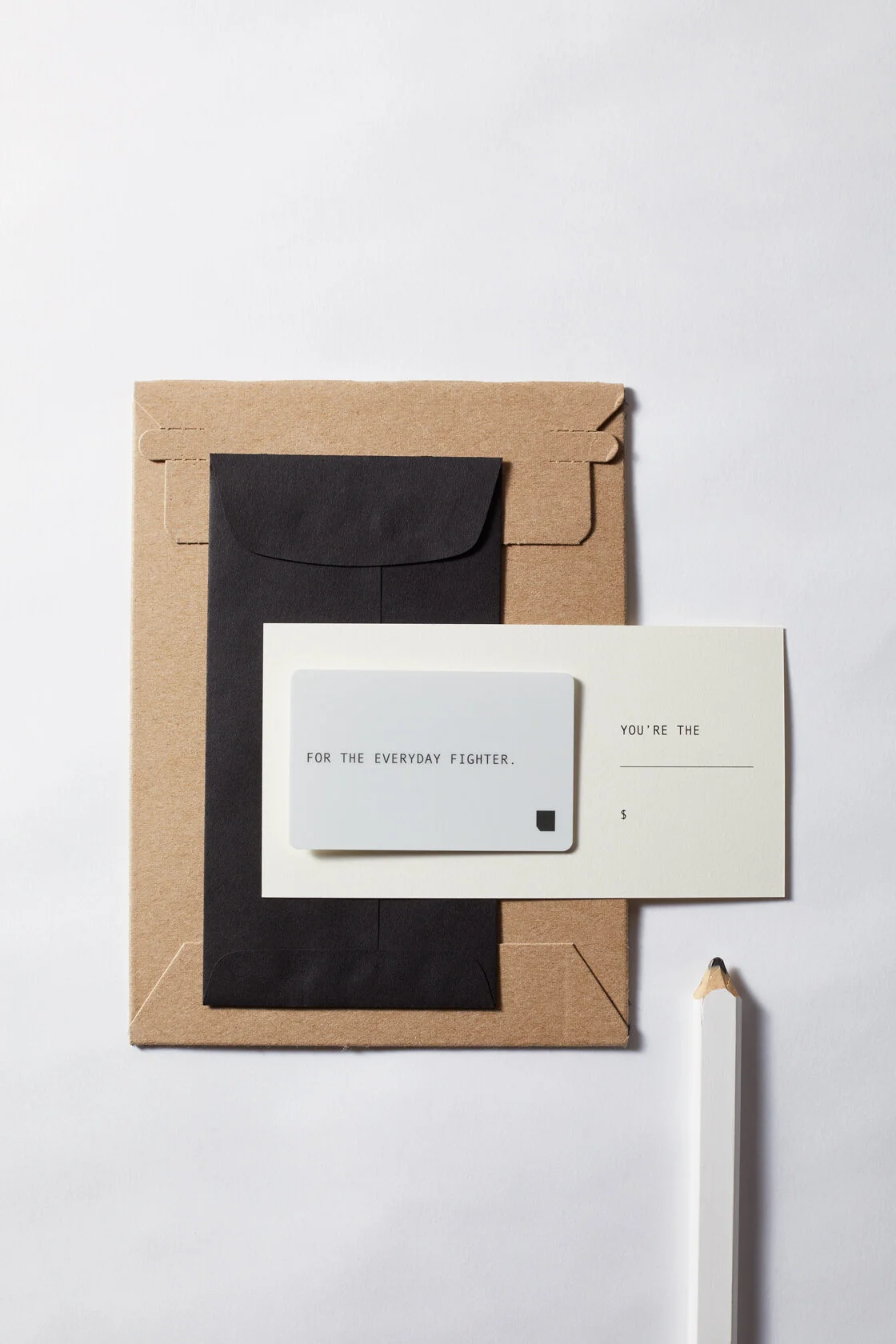  printed stationery and gift card with packaging 