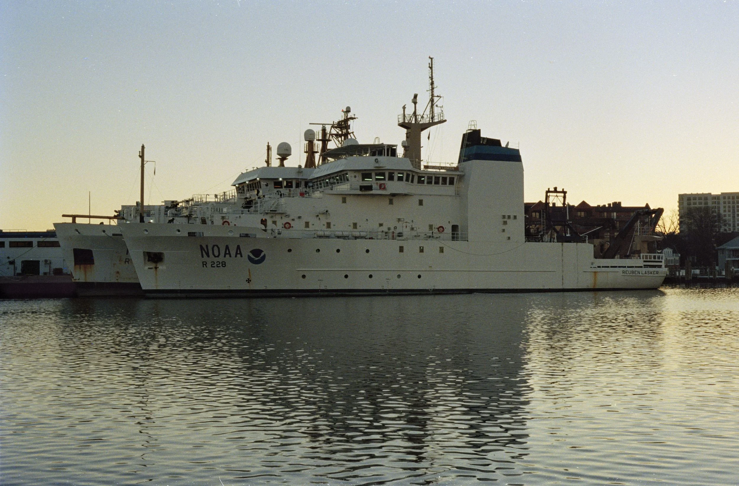 NOAA Research Vessel and Reflection