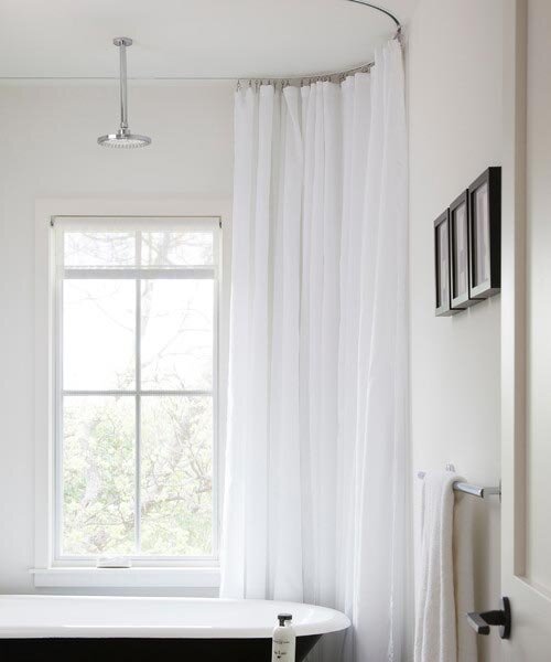 Functional Bathroom Upgrades, Recessed Ceiling Shower Curtain Track