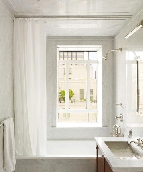 Functional Bathroom Upgrades, Trax Ceiling Mounted Shower Curtain Tracks