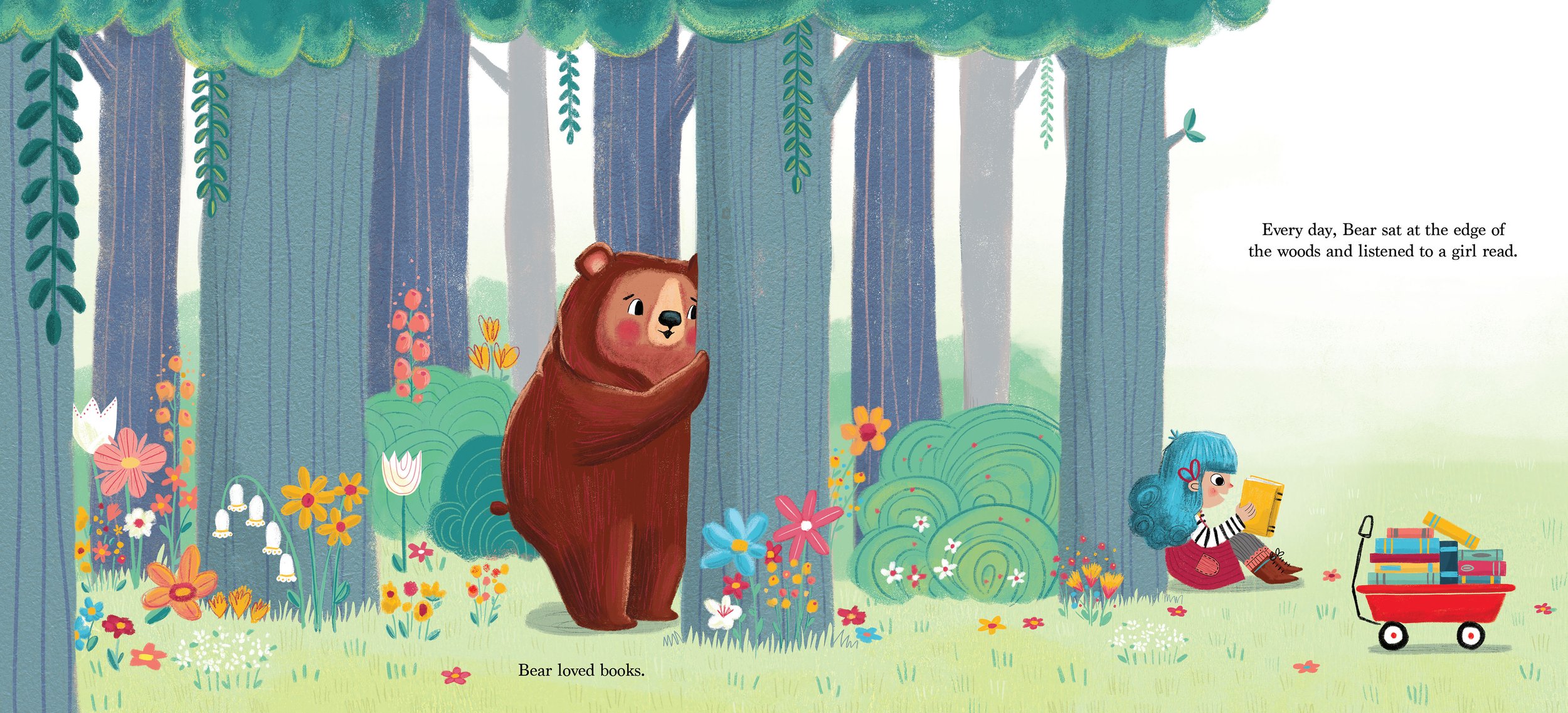 spread from A Book For Bear, published by Flamingo Books
