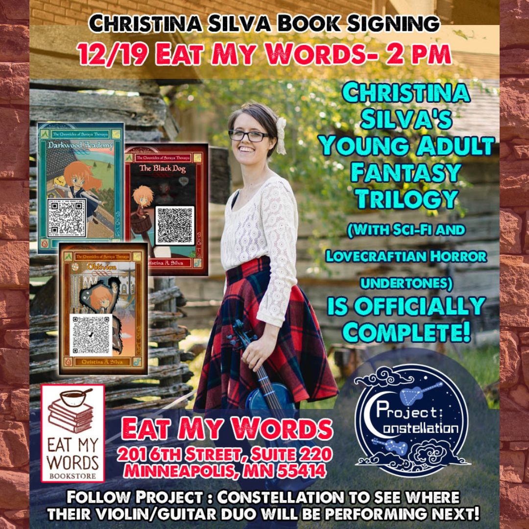 Reading from Fantasy Trilogy by Christina Silva