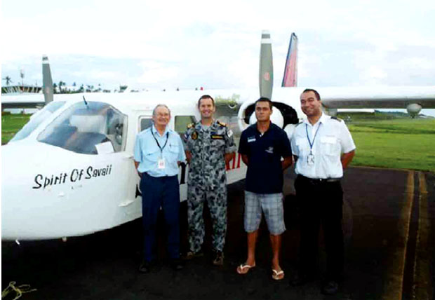 Samoa Air aircraft about to depart Faleolo to conduct a maritime patrol of Samoa’s EEZ.