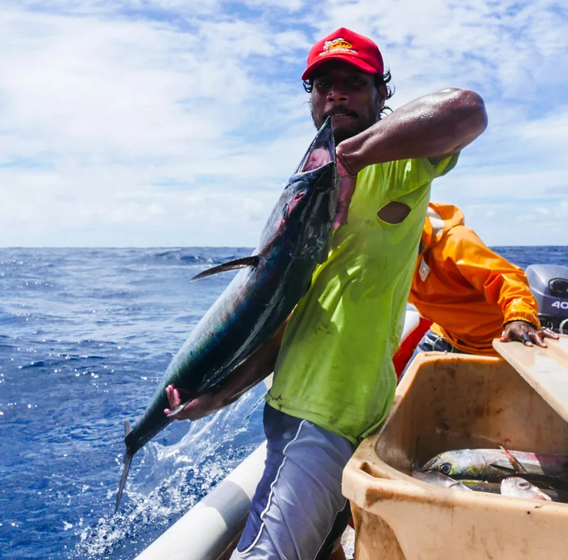 it was just so good to go back to catch fish with real straight people.