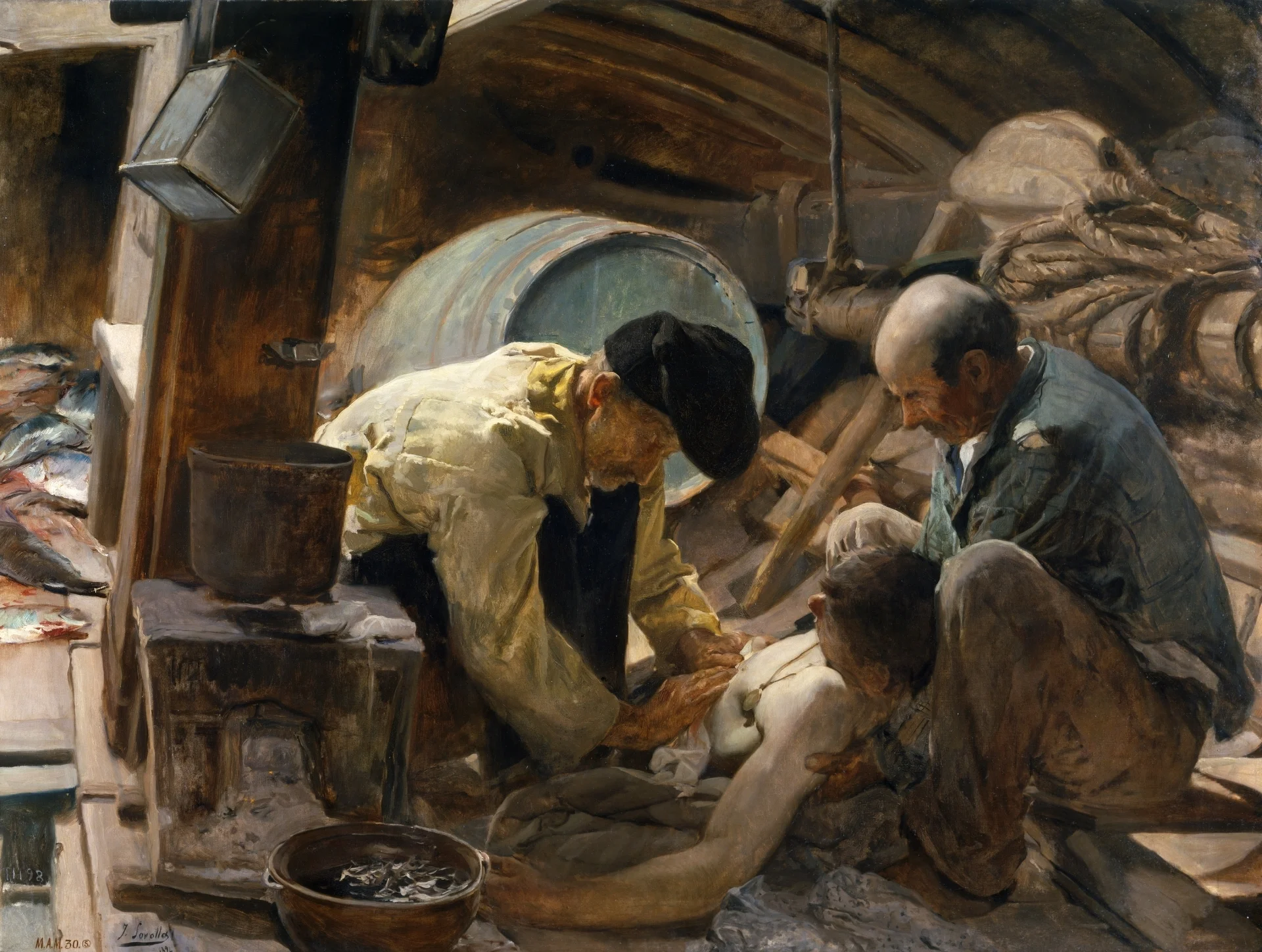 And They Still Say Fish Is Expensive! 1894 . Oil on Canvas Joaquín Sorolla y Bastida. ©Museo del Prado. Madrid
