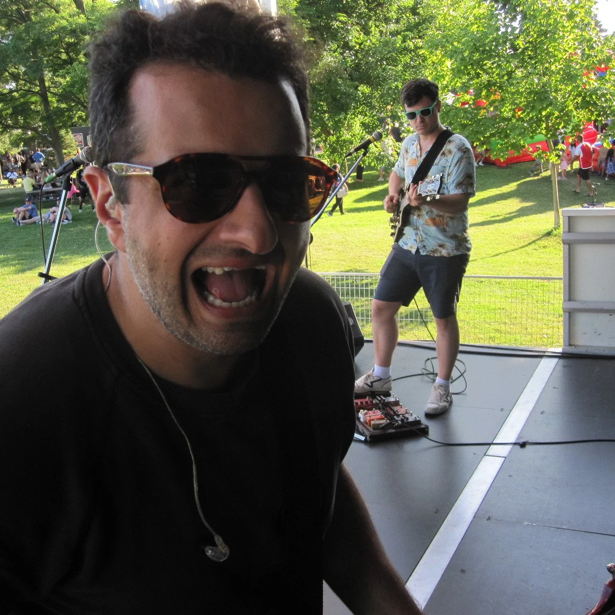 LH JULY PART THREE:

1. &quot;Goggles On&quot; Gig Fun
2. I'm Here To See My Dad Play Drums For The First Time
3. Dad About To Play Drums
4. Backline Provided
5. Talking About TV Shows
6. Caught
7. Bouncy Football
8. Aqua Arches