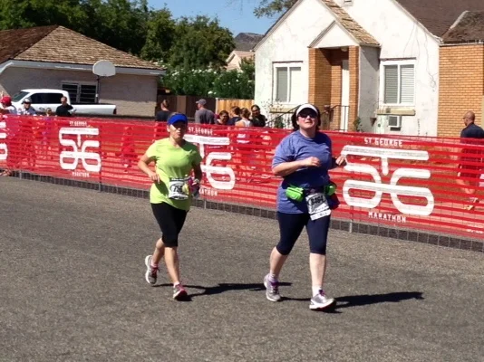 Finish line St George Marathon 2012