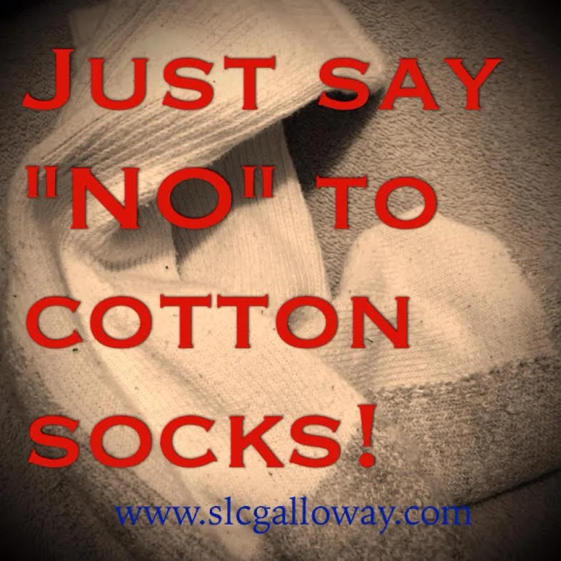 Everyone I talked to agreed, when it comes to running you should stay away from cotton especially when it comes to socks