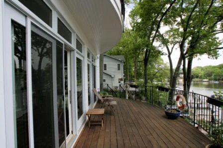 Waterside balconies