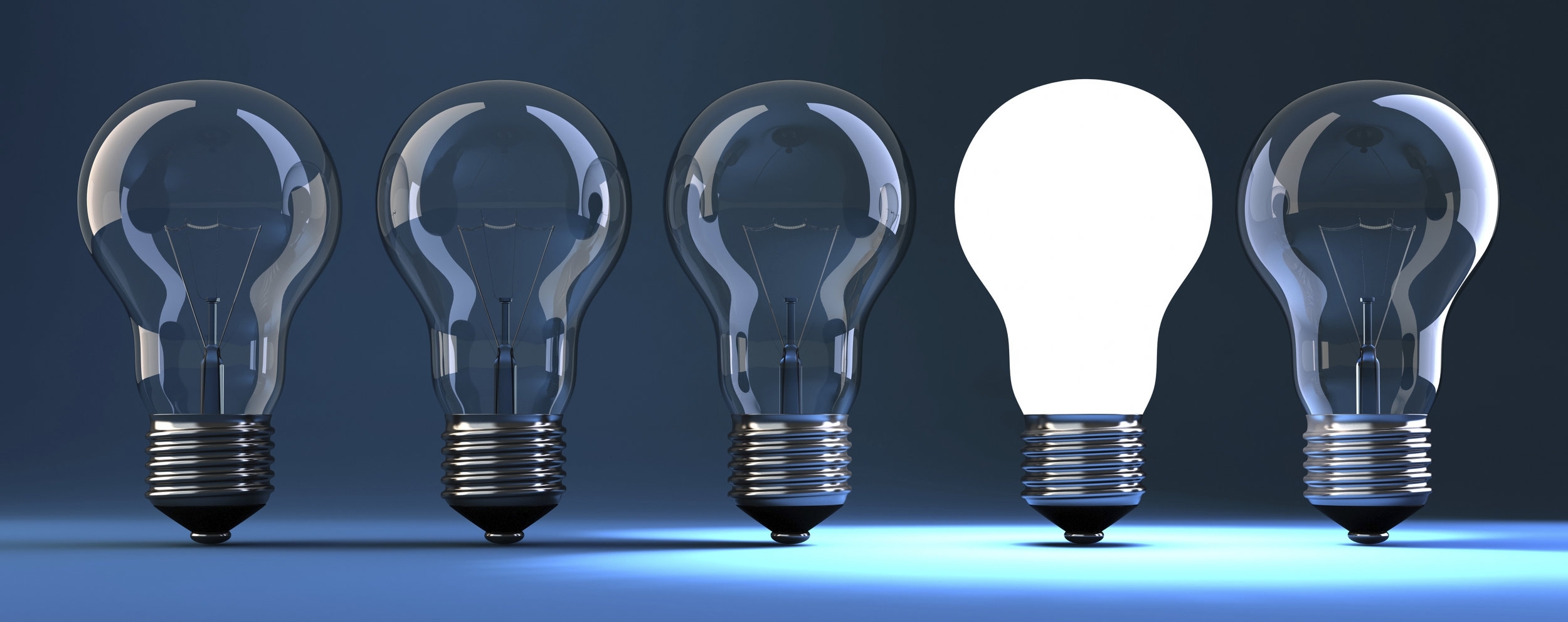 Lit bulb
